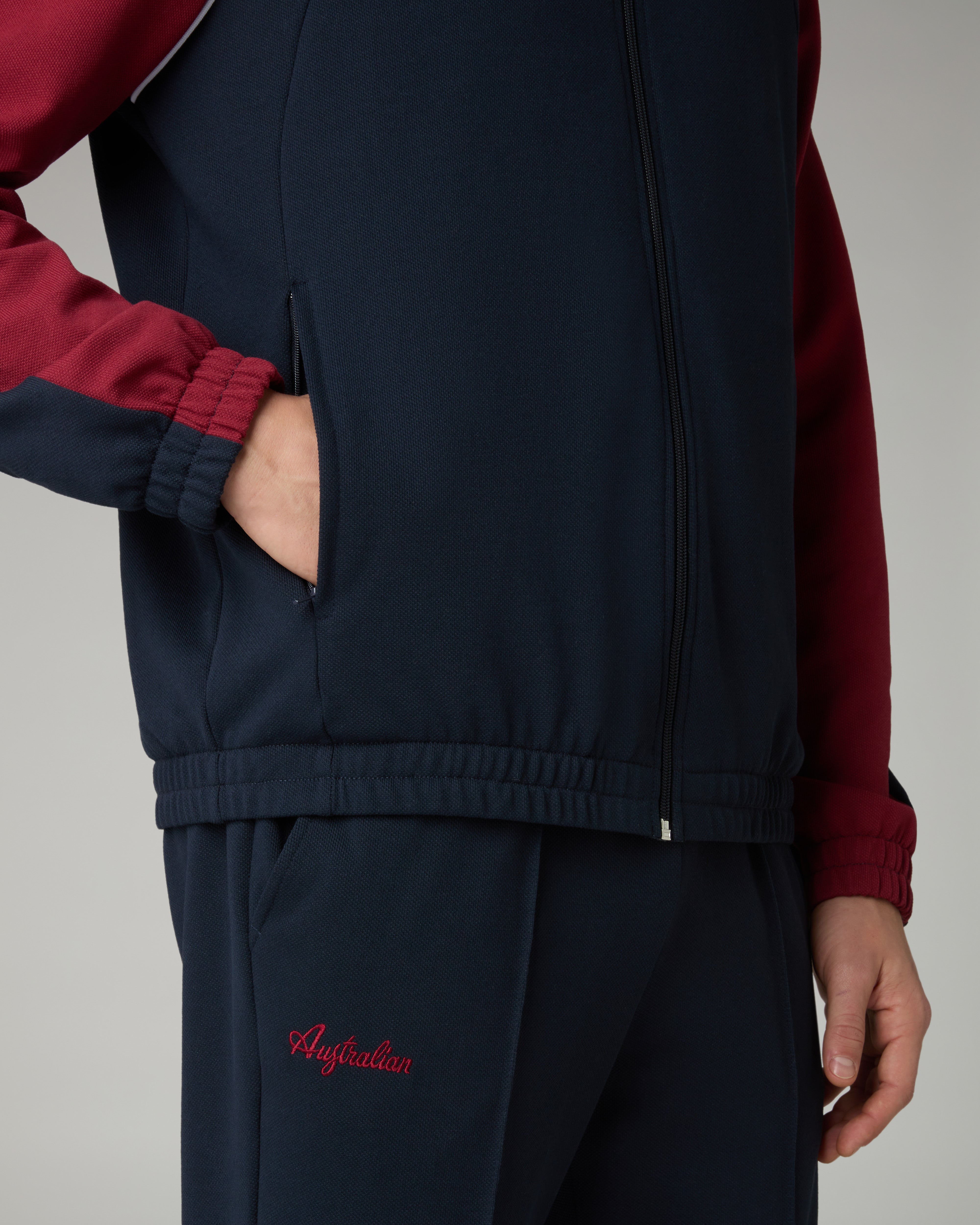 australian-posh-piquet-tuta-blu-navy-full-zip image 6