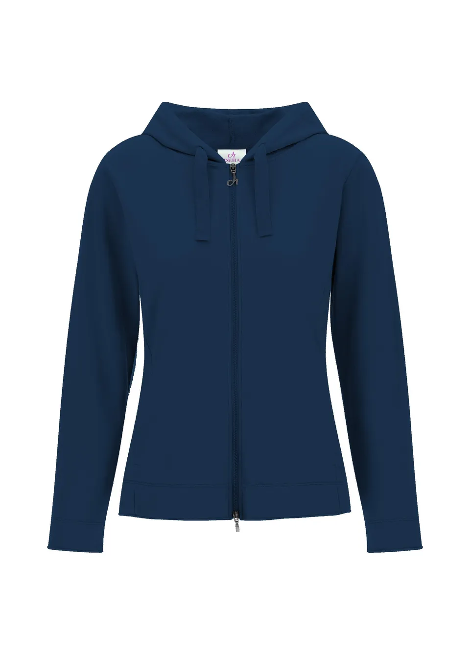 deha-felpa-core-leggera-con-zip-e-cappuccio-blu-2 image 1