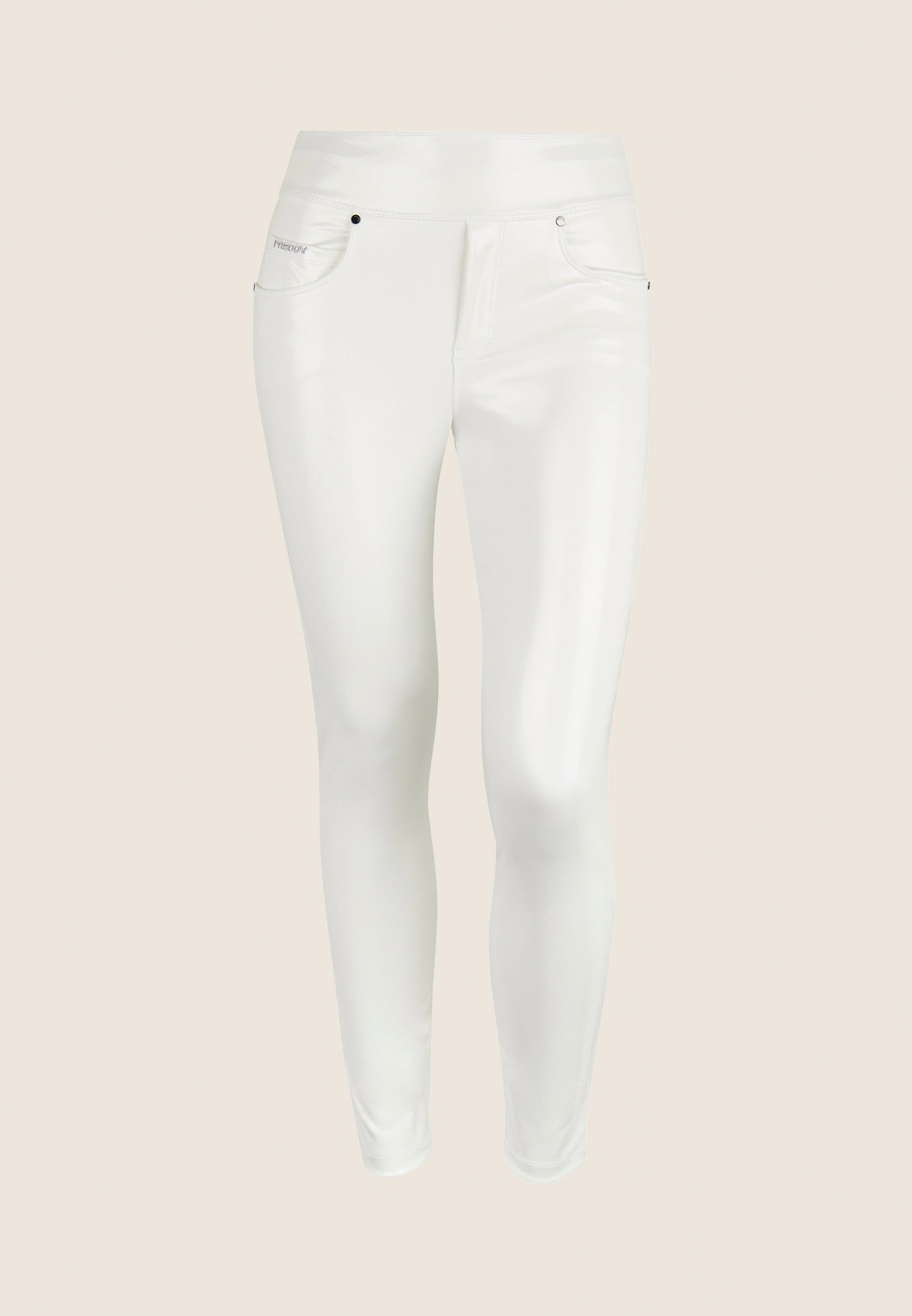 freddy-pantaloni-n-o-w-skinny-vita-media-in-similpelle-lucida-bianca image 4