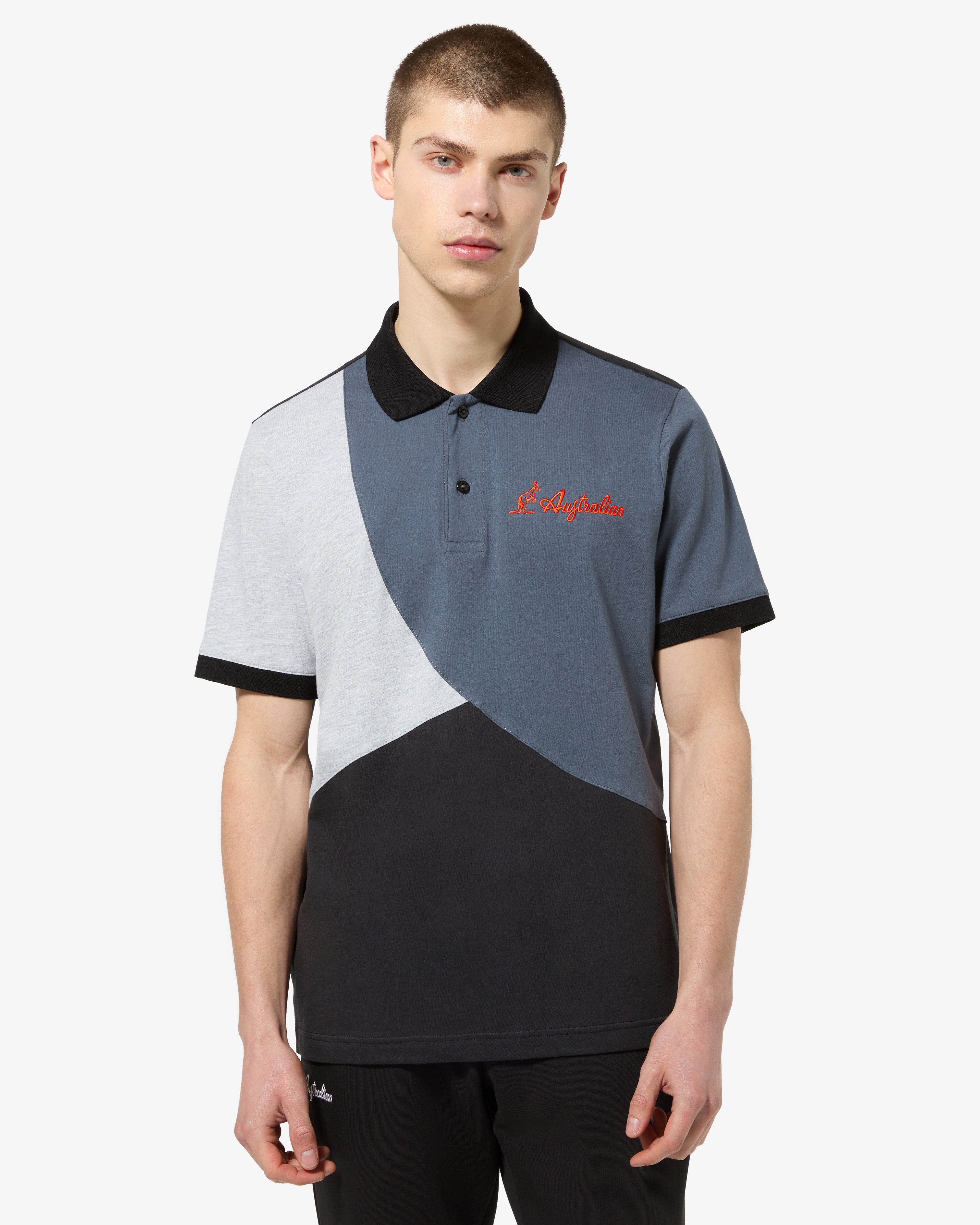 australian-anti-gravity-polo-cotone-nera image 1
