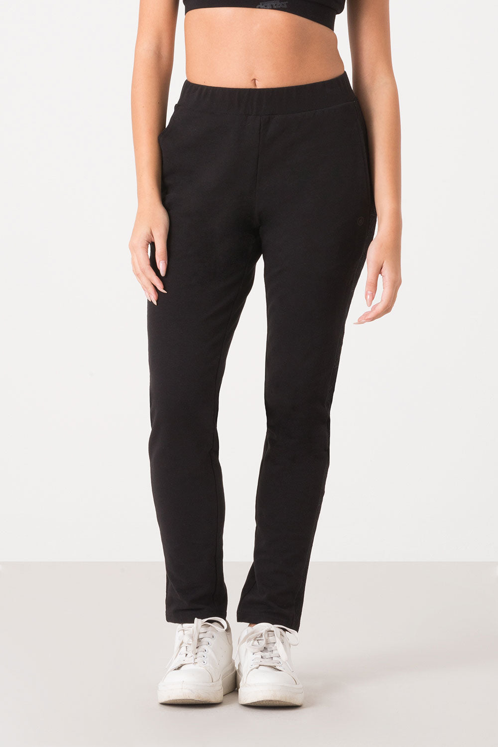 dimensione-danza-pantalone-felpa-stretch-brushed-con-pizzo-pantalone-donna image 6