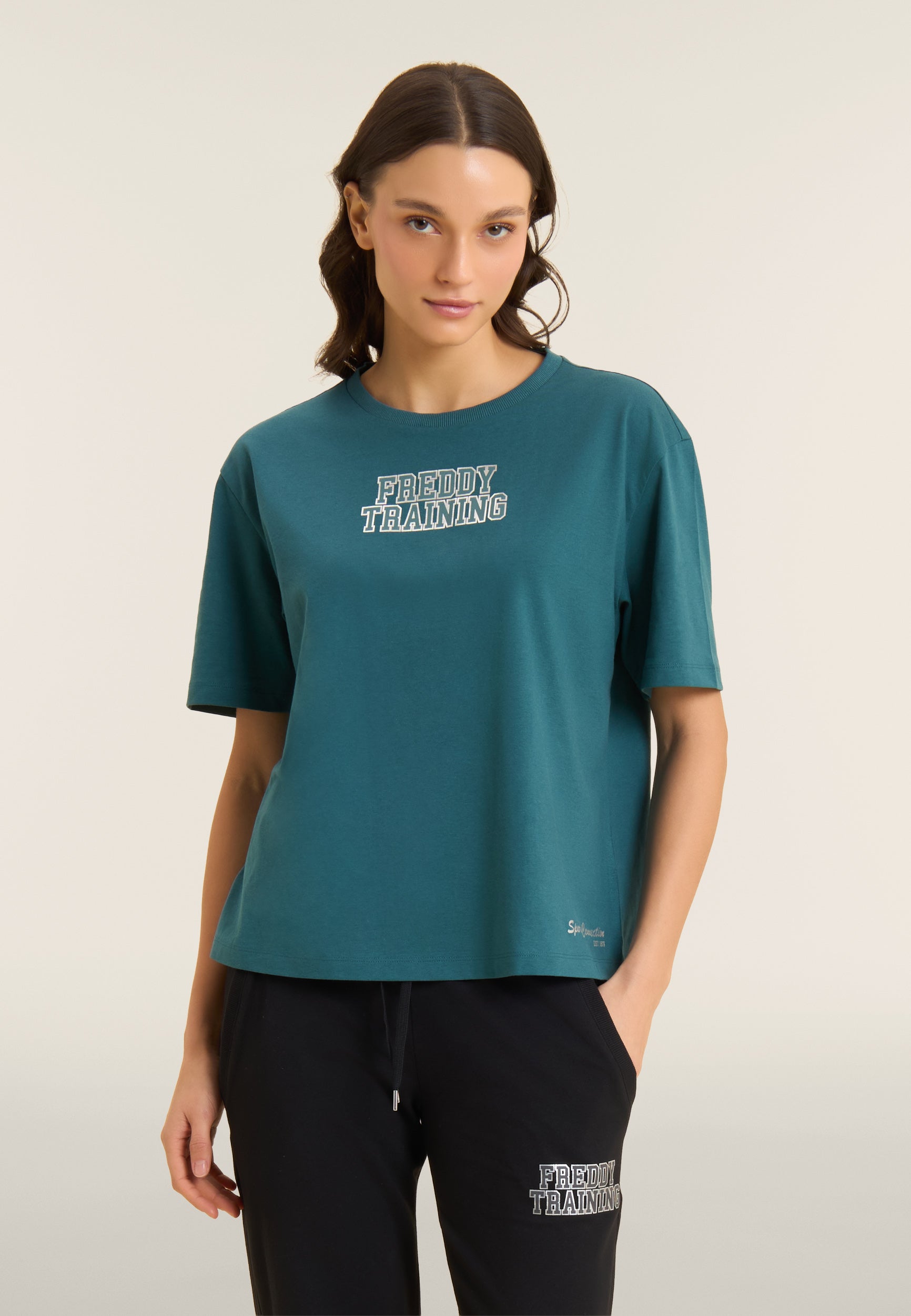 freddy-training-t-shirt-comfort-cotone-con-glitter image 1