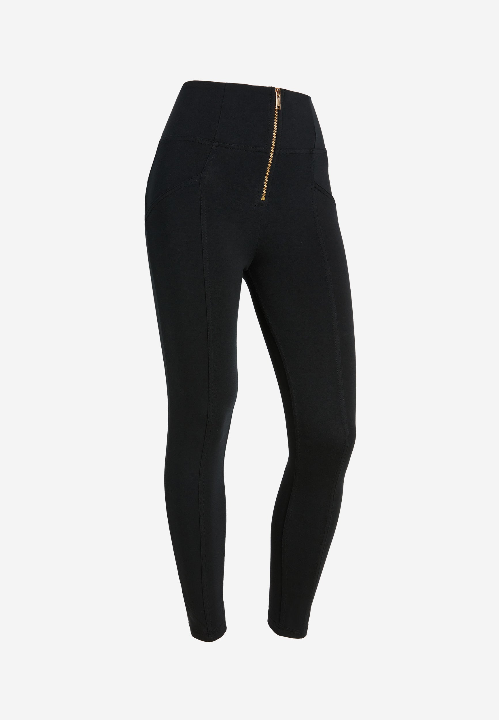 freddy-wr-up-pantaloni-vita-alta-con-zip-e-cucitura-centrale image 6