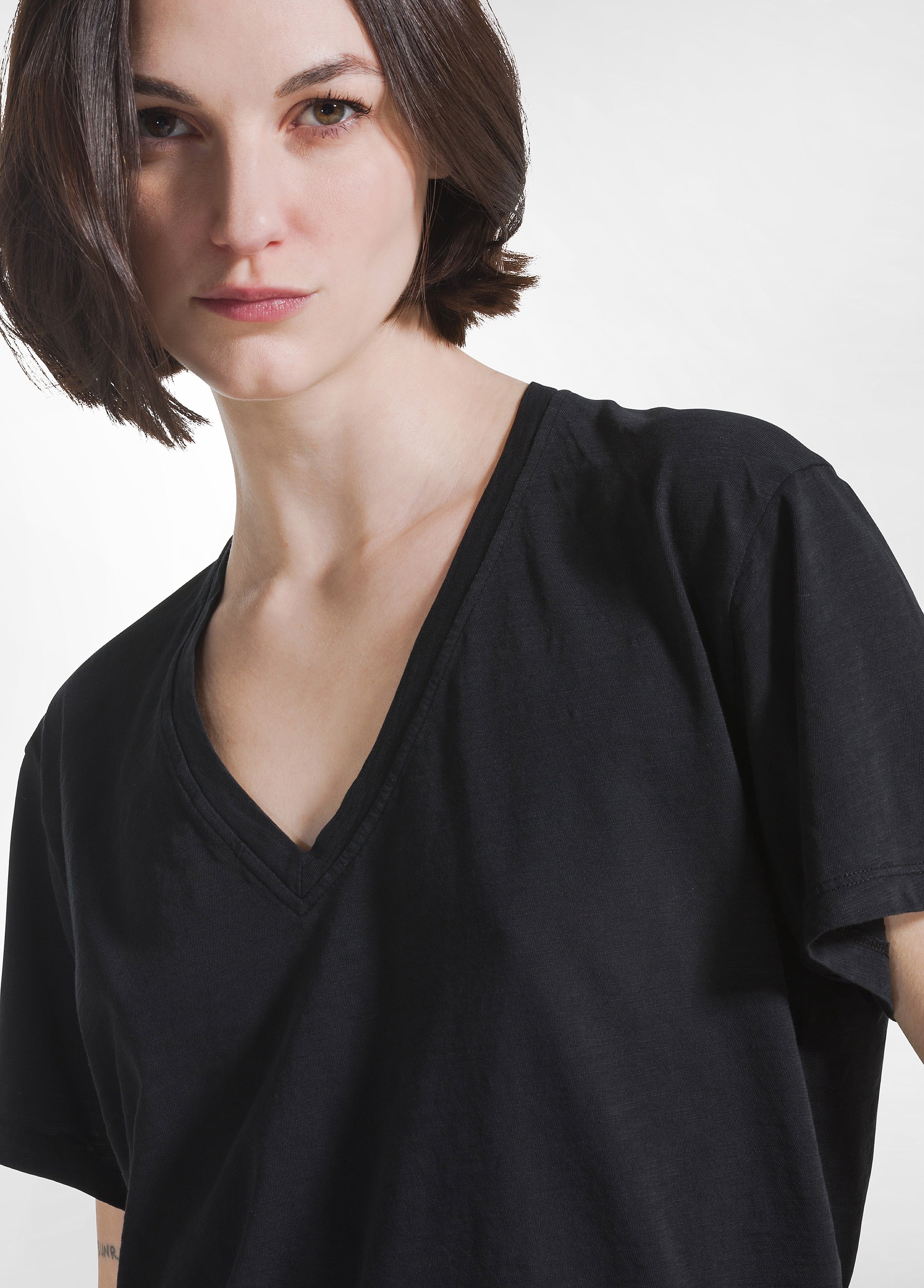 deha-t-shirt-flamm-scollo-ampio-nero-d42515 image 3