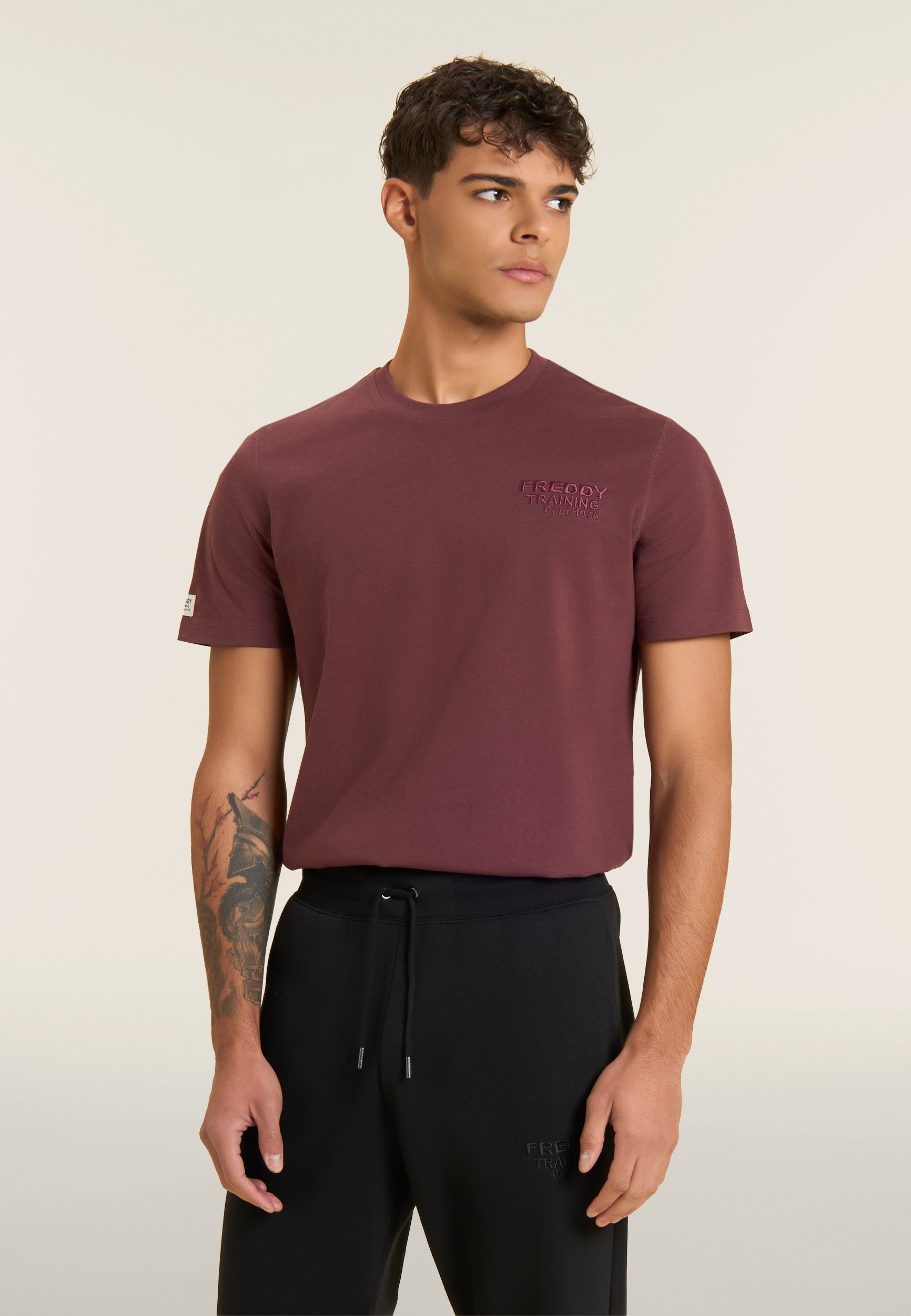 freddy-t-shirt-uomo-regular-fit-jersey-cotone-100-training-dept image 1