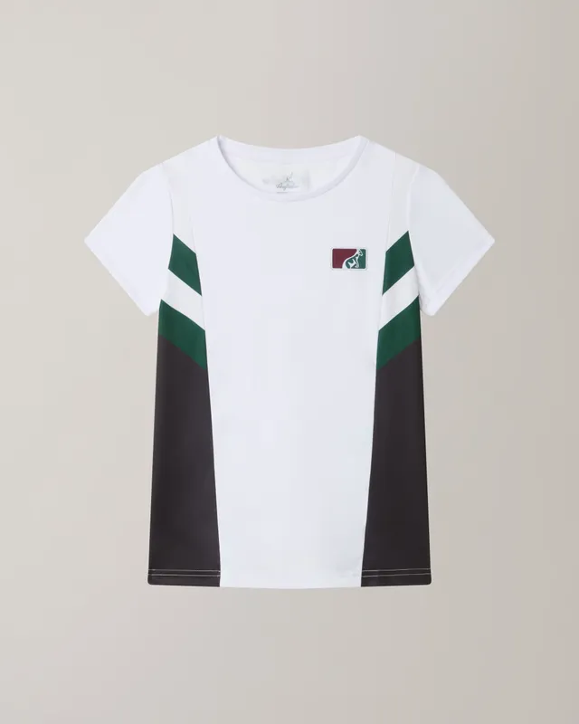 australian-classic-t-shirt-bianca-ace-traspirante-con-patch image 1