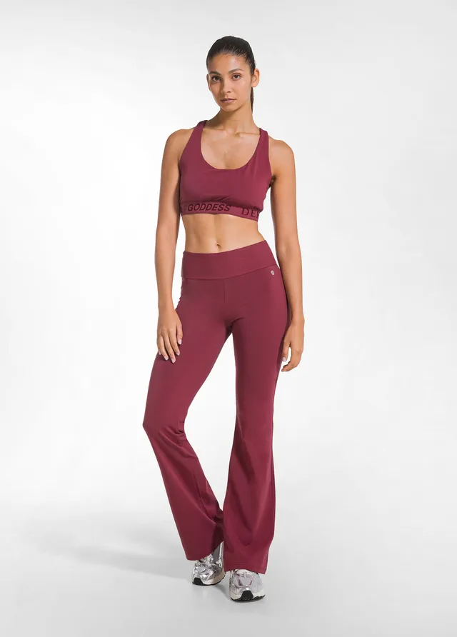 deha-d42016-panta-jazz-jersey-stretch-rosso-vita-alta image 1