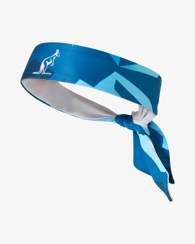 australian-abstract-sweatband-fascia-tennis-traspirante-bianca-made-in-italy image 1