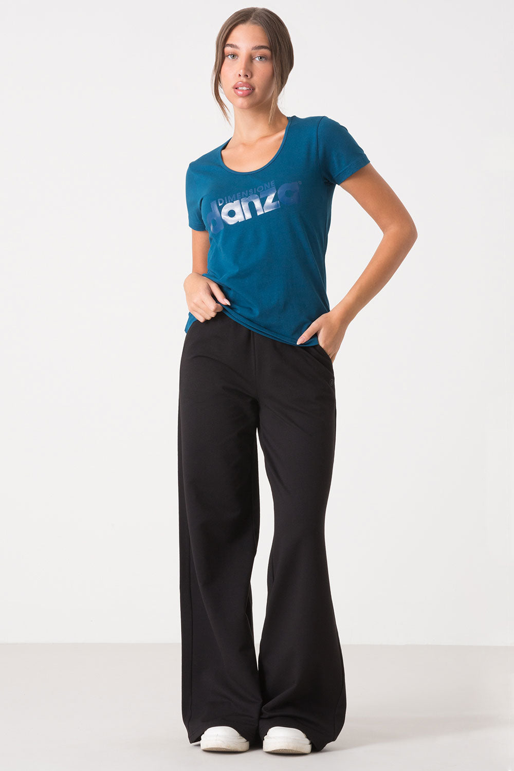 dimensione-danza-t-shirt-slim-scollo-rotondo-donna-in-cotone image 6