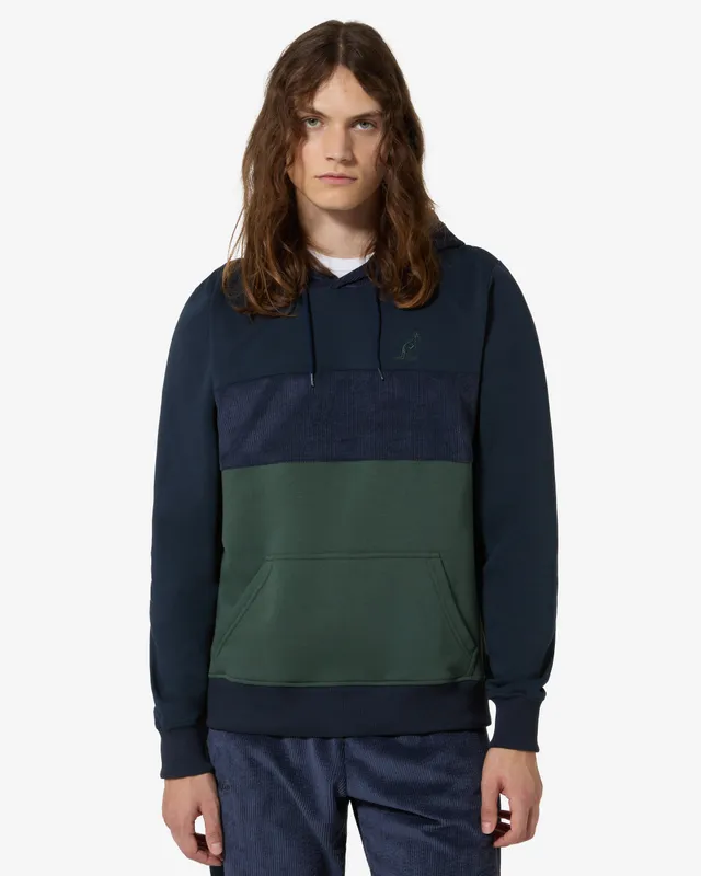 australian-style-hoodie-felpa-corduroy-blu-navy-con-cappuccio-made-in-italy image 1