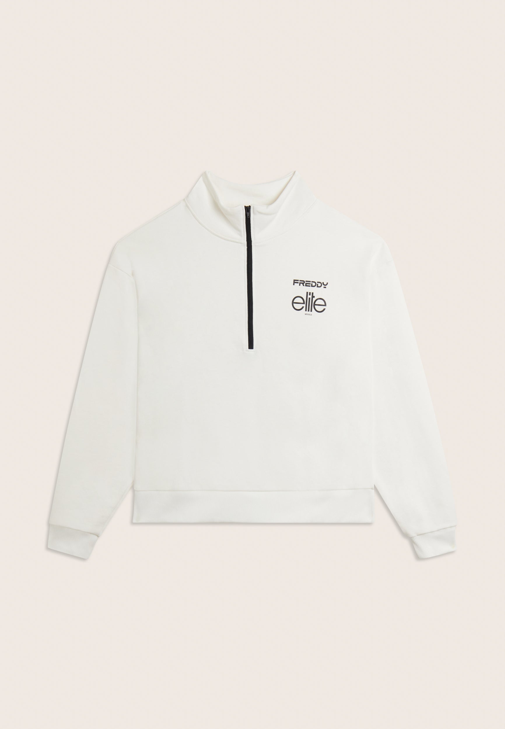 freddy-x-elite-felpa-comfort-fit-donna-in-cotone-con-mezza-zip image 6
