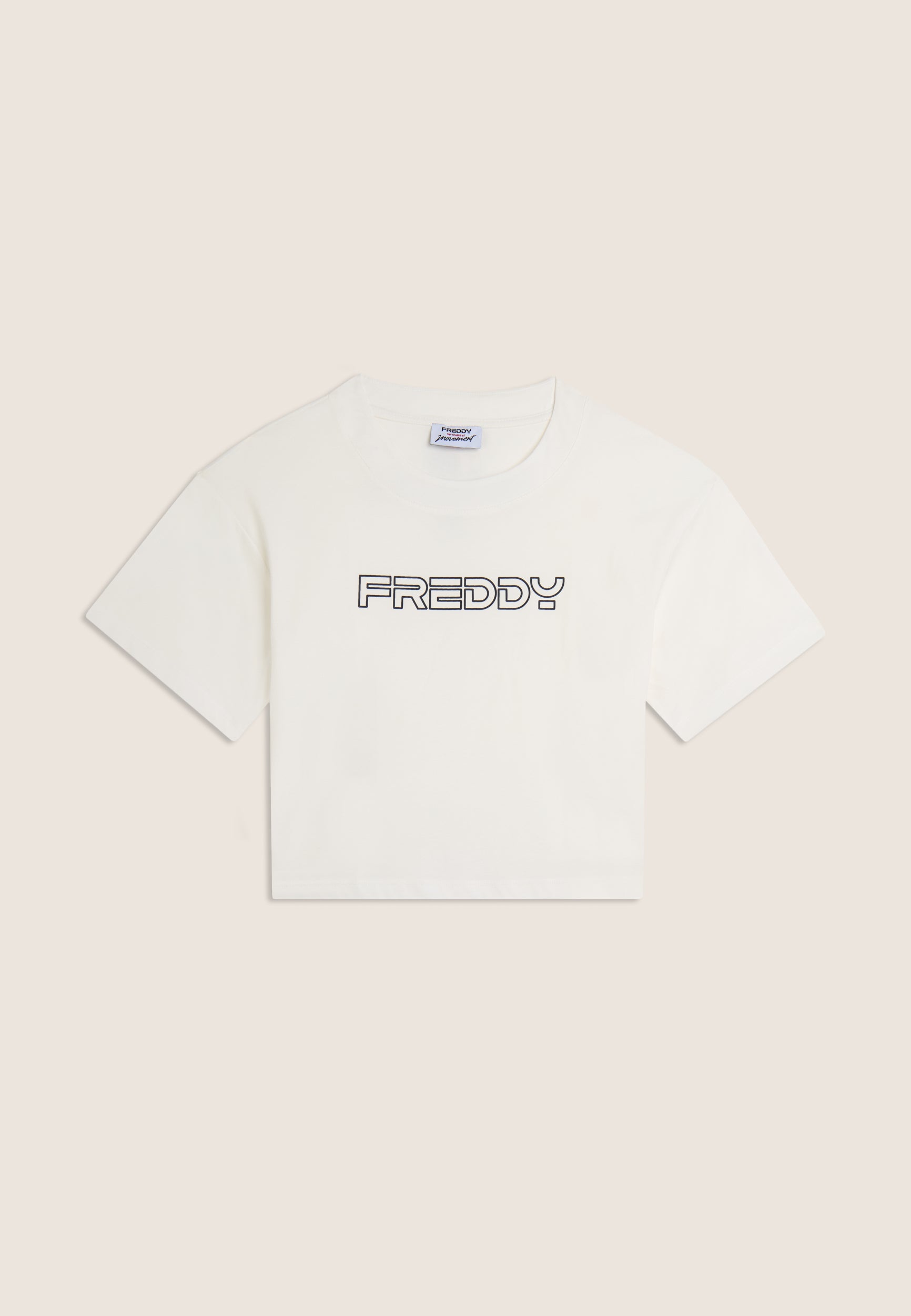 freddy-t-shirt-cropped-in-jersey-di-cotone-con-logo-freddy image 4