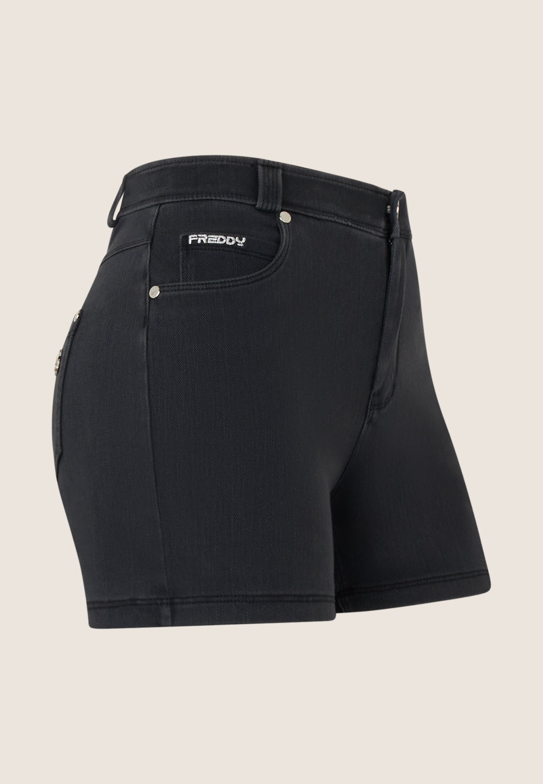 freddy-shorts-denim-donna-vita-regular-lavaggio-scuro-5-tasche image 1