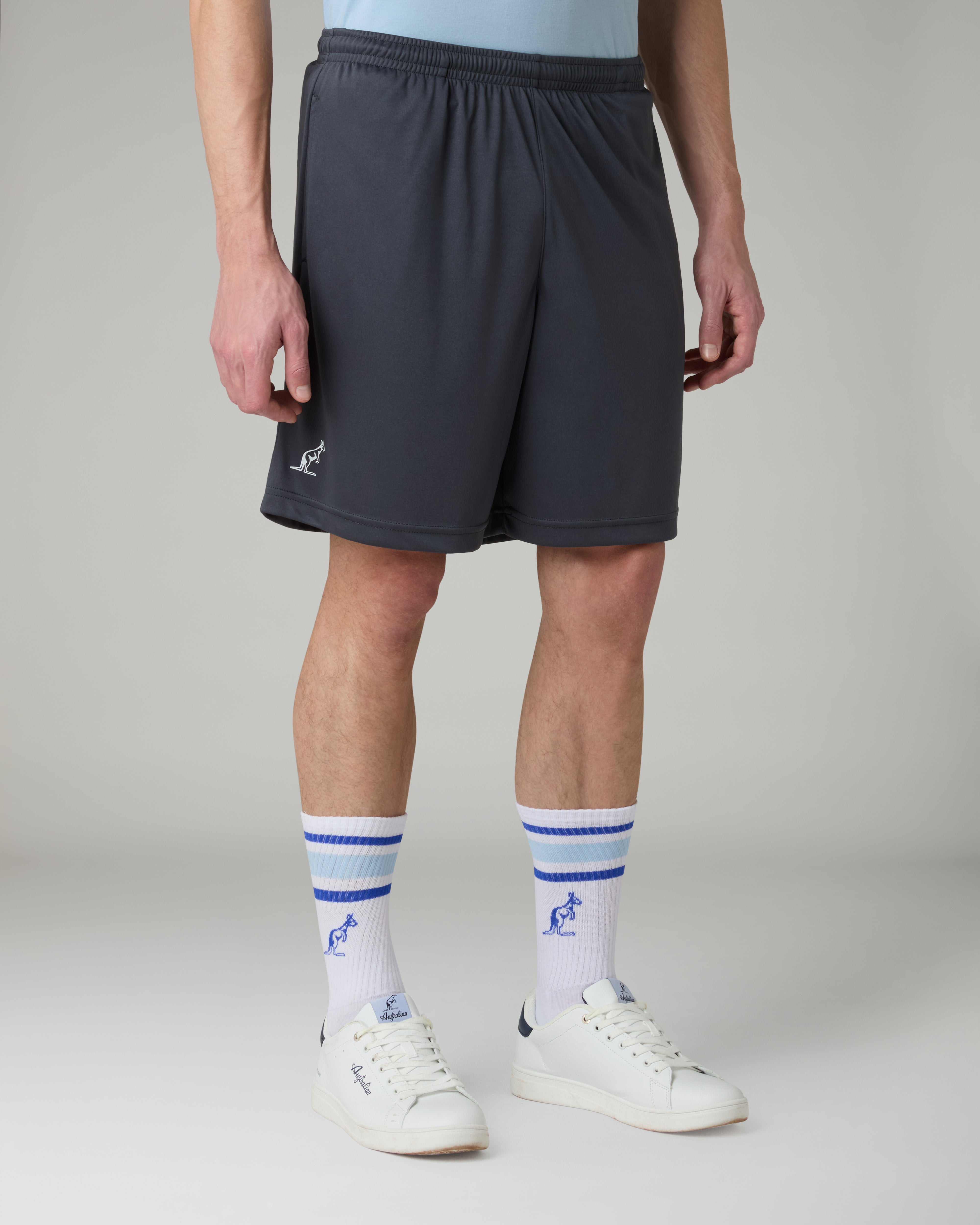 australian-ace-short-short-elastico-traspirante-con-slip-interno-grigio-titanio image 1