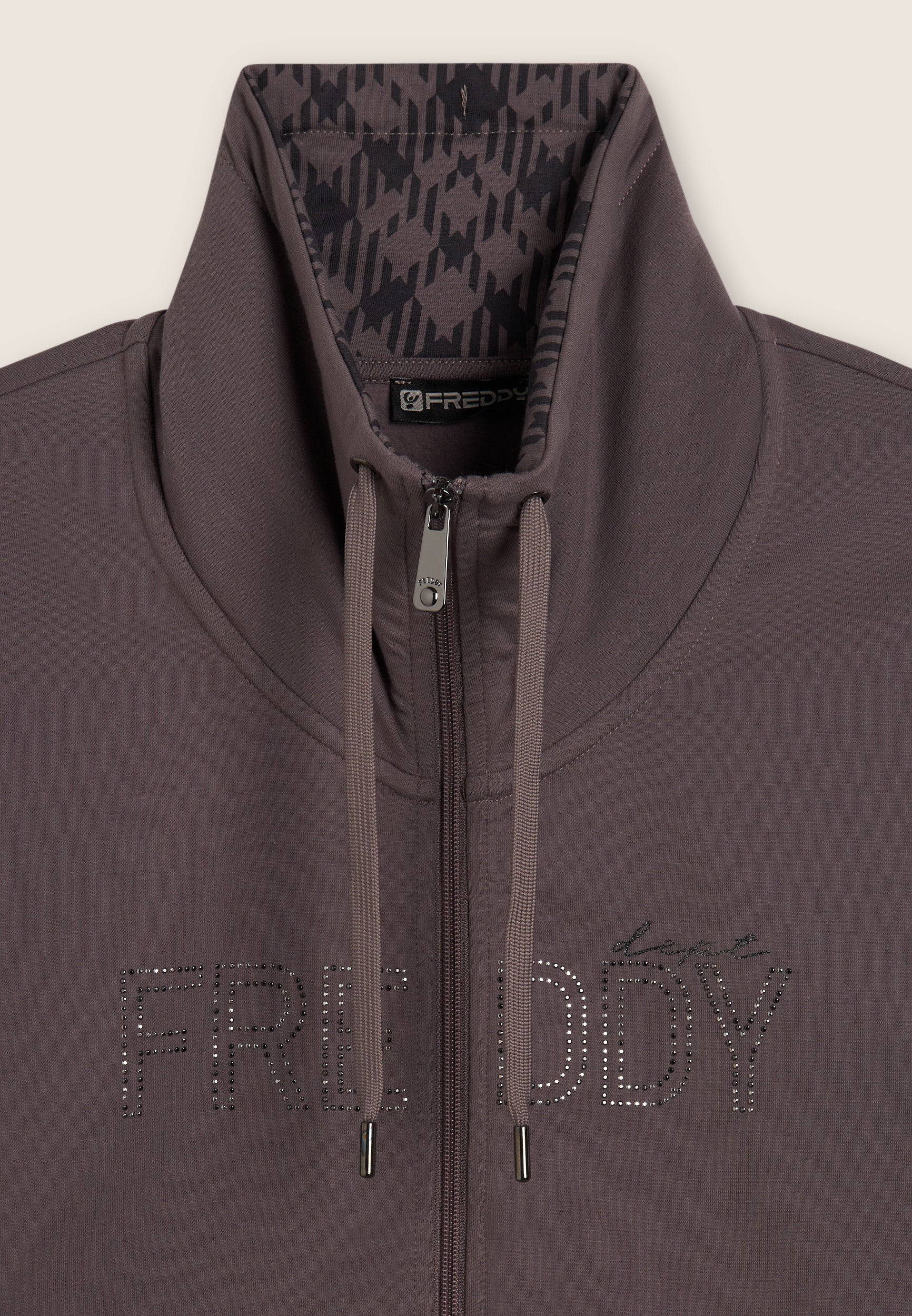 freddy-felpa-donna-full-zip-collo-alto-fondo-asimmetrico image 8