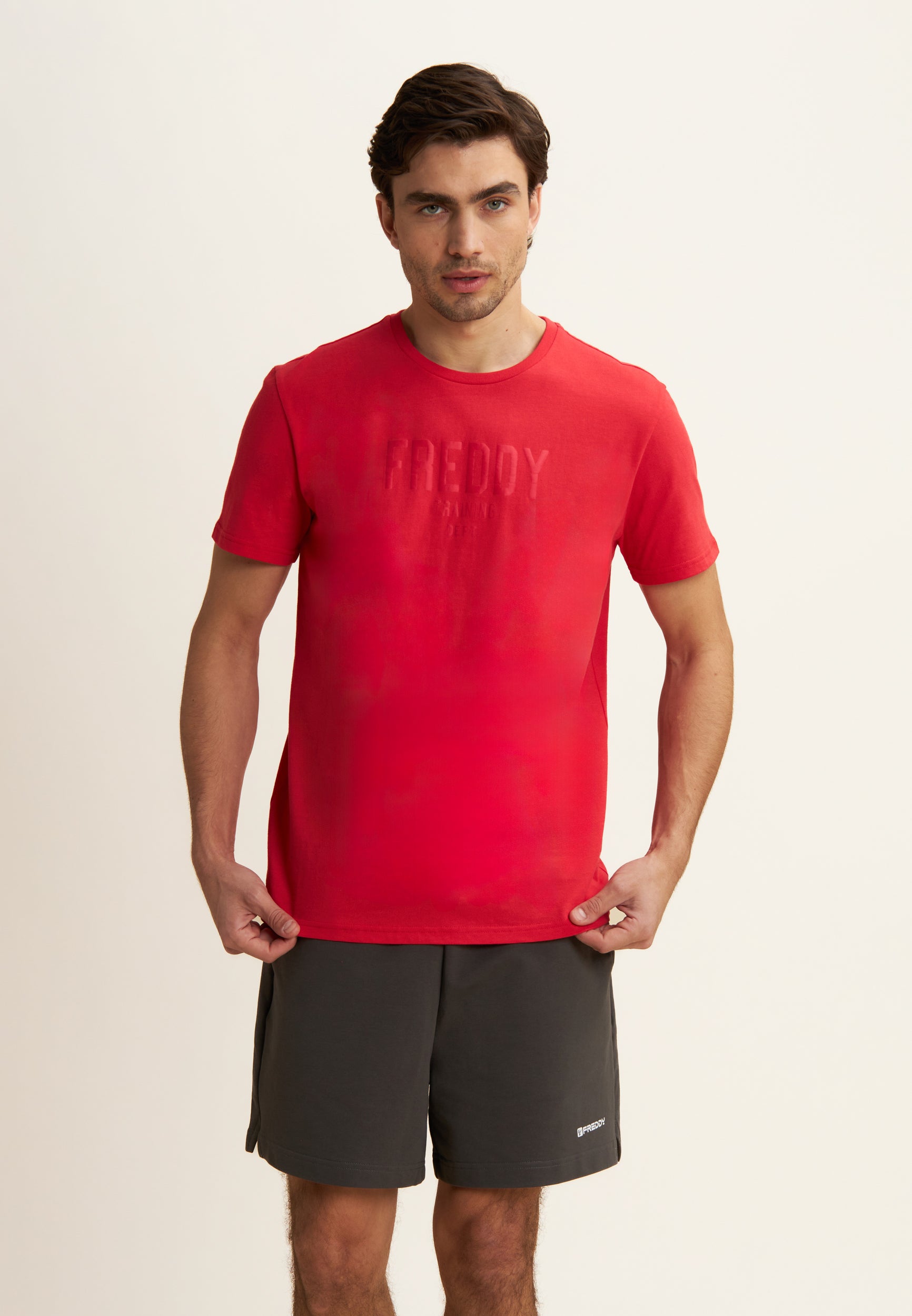 freddy-t-shirt-in-cotone-con-stampa-frontale-freddy-training-dept image 1