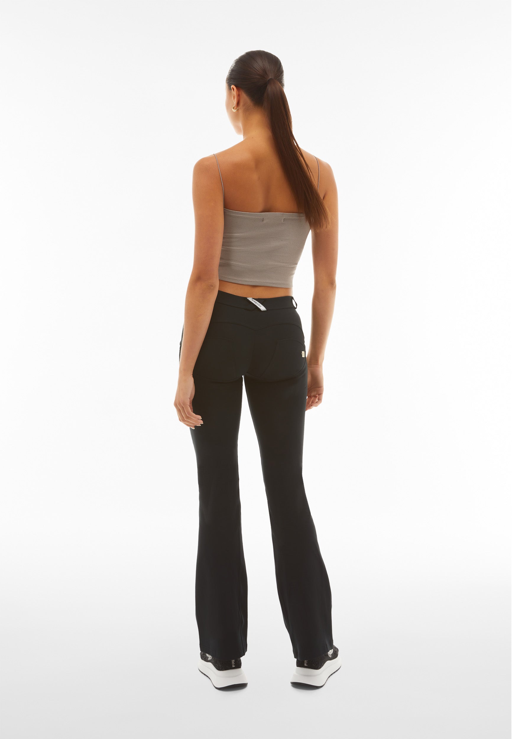 freddy-wr-up-pantaloni-push-up-vita-regular-fondo-flare-in-cotone image 3
