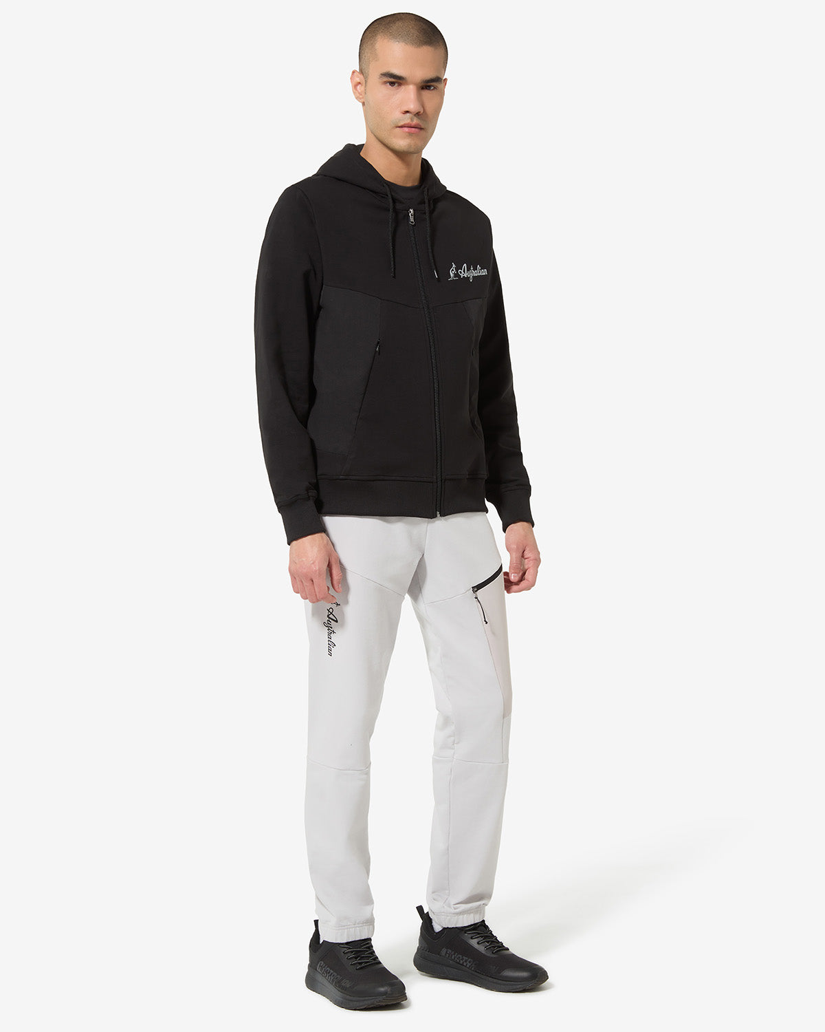 australian-gen-track-pant-pantaloni-in-felpa-elasticizzata-uomo-cenere image 2