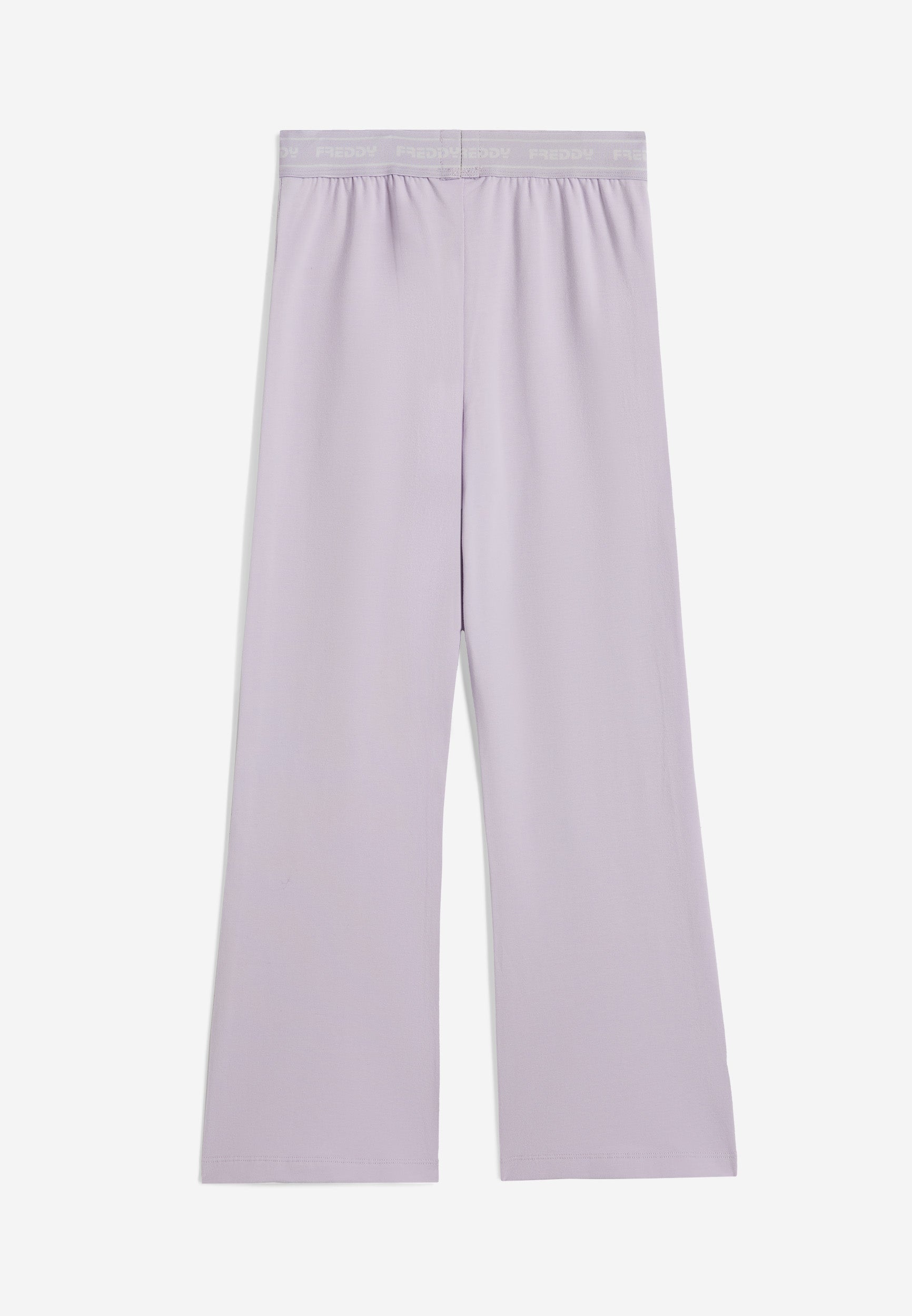 freddy-pantaloni-bambina-fondo-svasato-vita-logata-in-felpa-stretch image 5