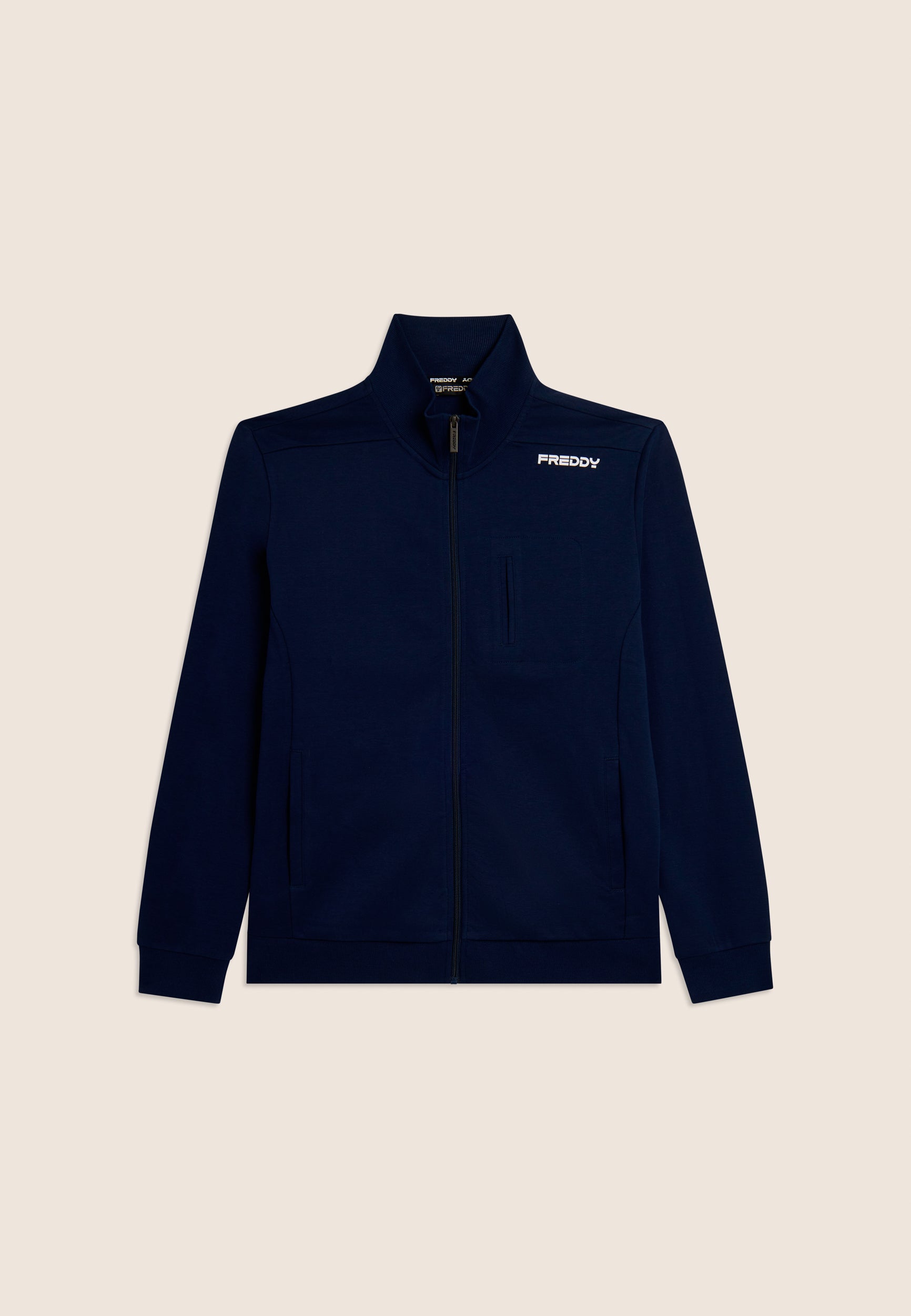 freddy-felpa-full-zip-con-taschino-e-collo-alto image 6