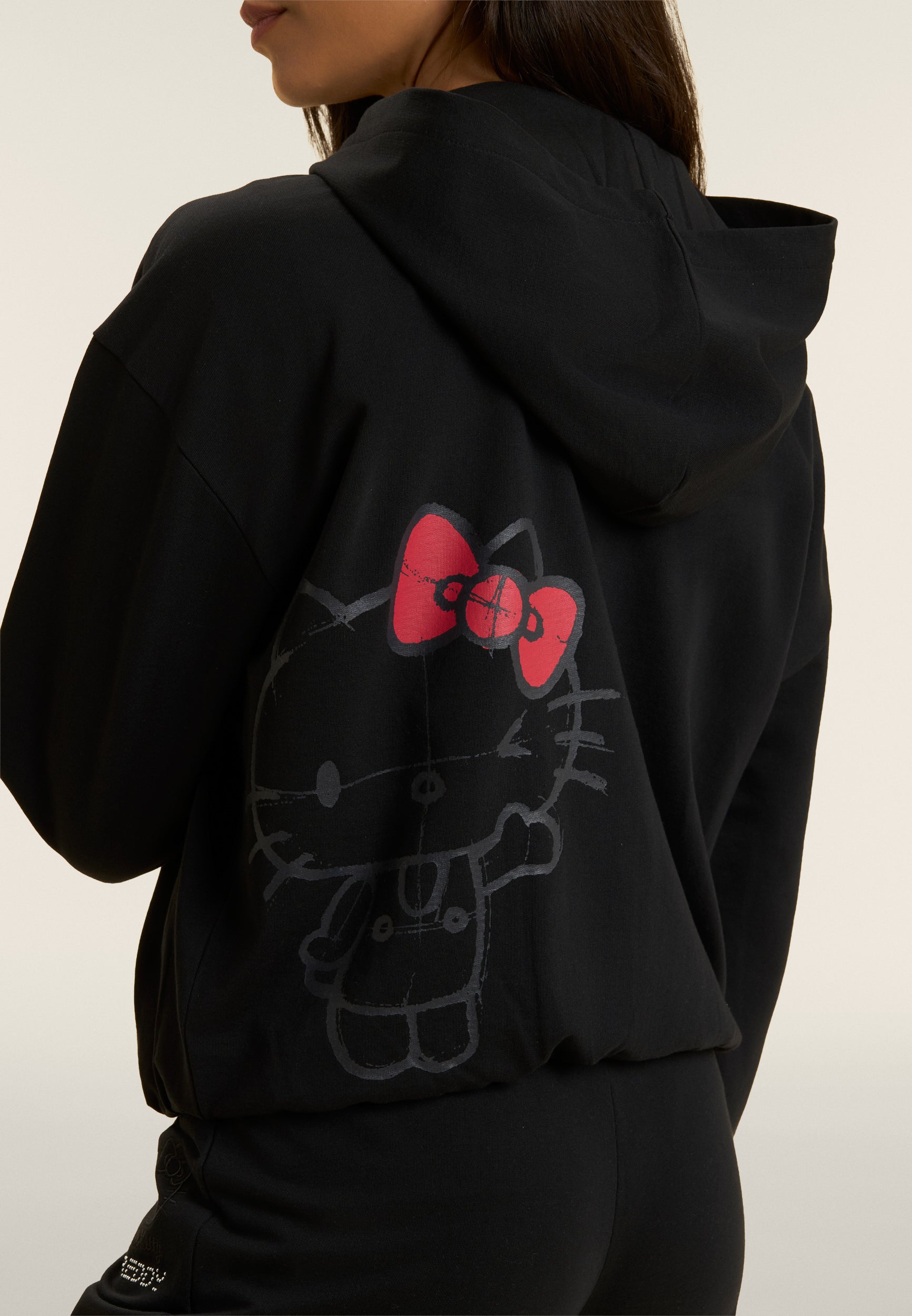 freddy-felpa-con-cappuccio-zip-e-stampa-hello-kitty image 5