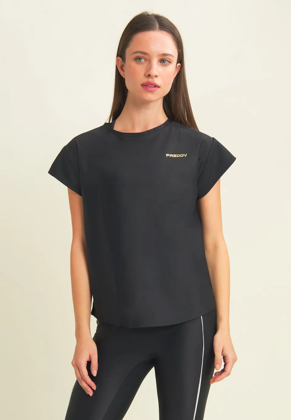 freddy-t-shirt-tecnica-maniche-ad-aletta-con-profili-a-contrasto image 1