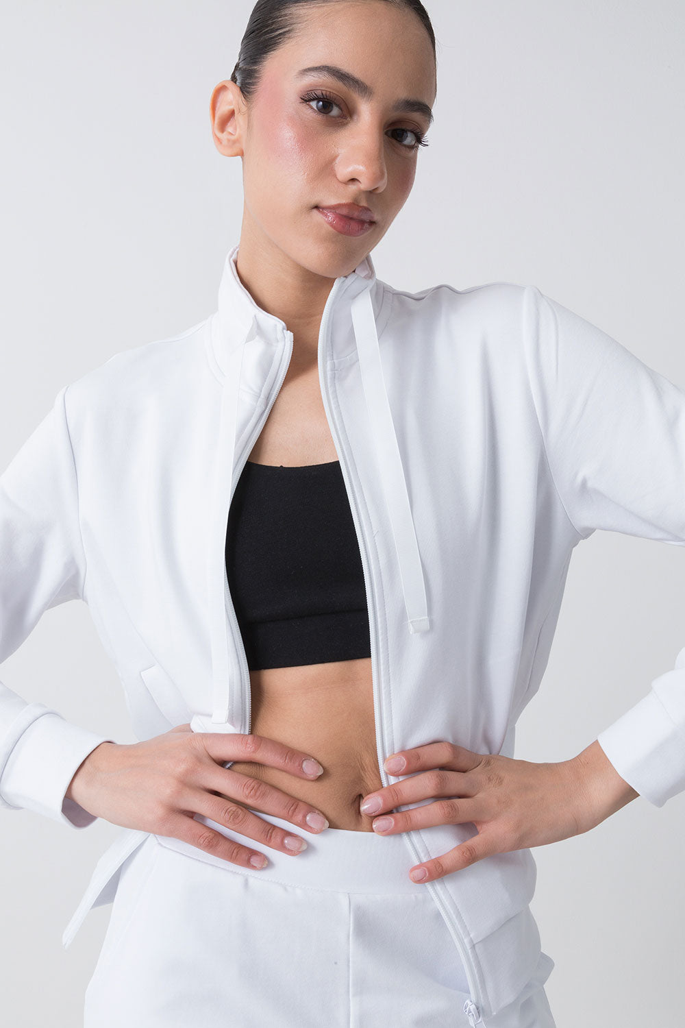 dimensione-danza-basic-giacca-full-zip-in-felpa-stretch-non-garzata-collo-alto image 5