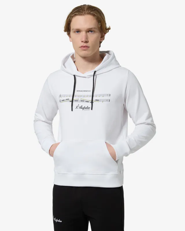 australian-symphony-hoodie-felpa-con-cappuccio-bianca-made-in-italy image 1