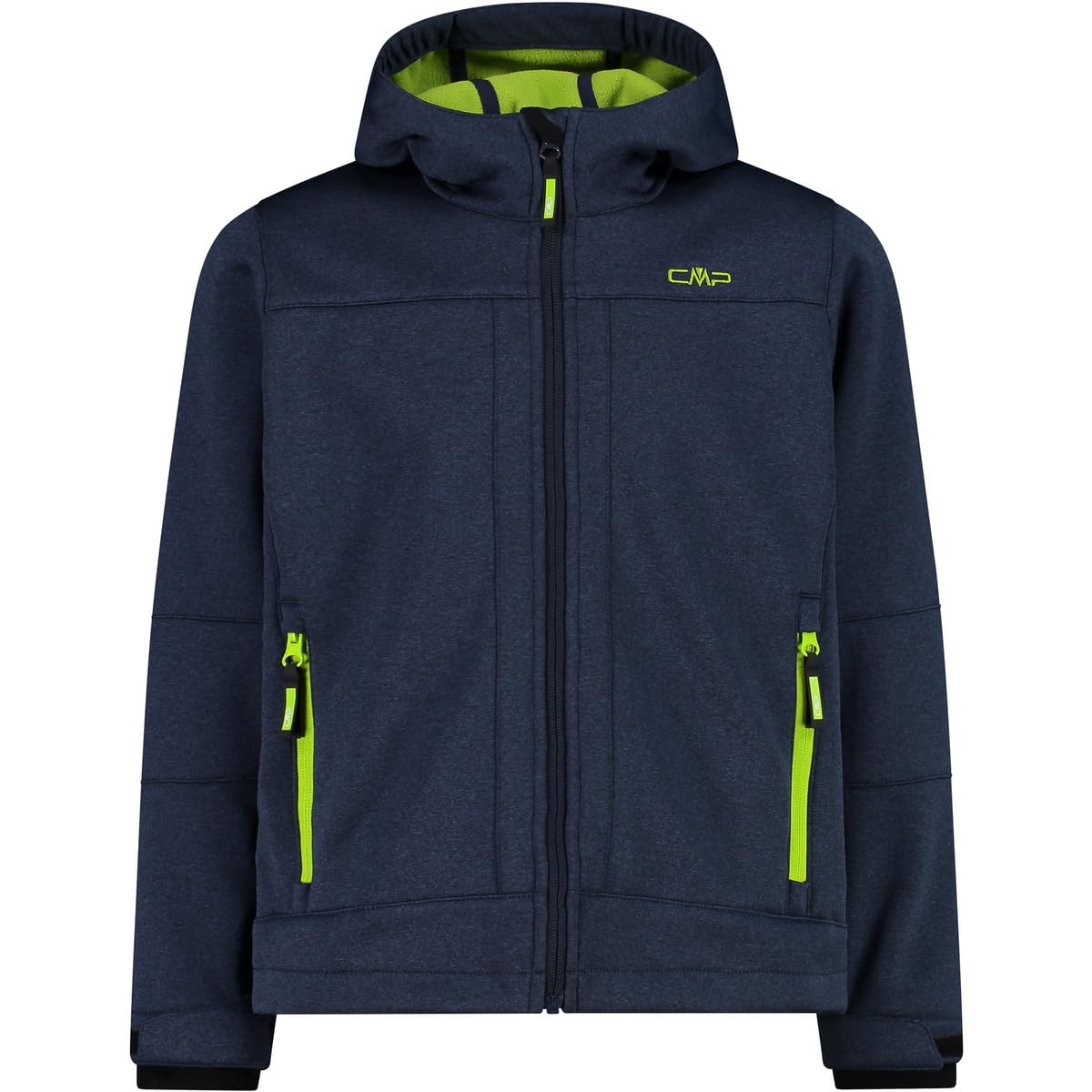 cmp-giacca-in-softshell-melange-da-bambini-con-cappuccio-fisso image 7