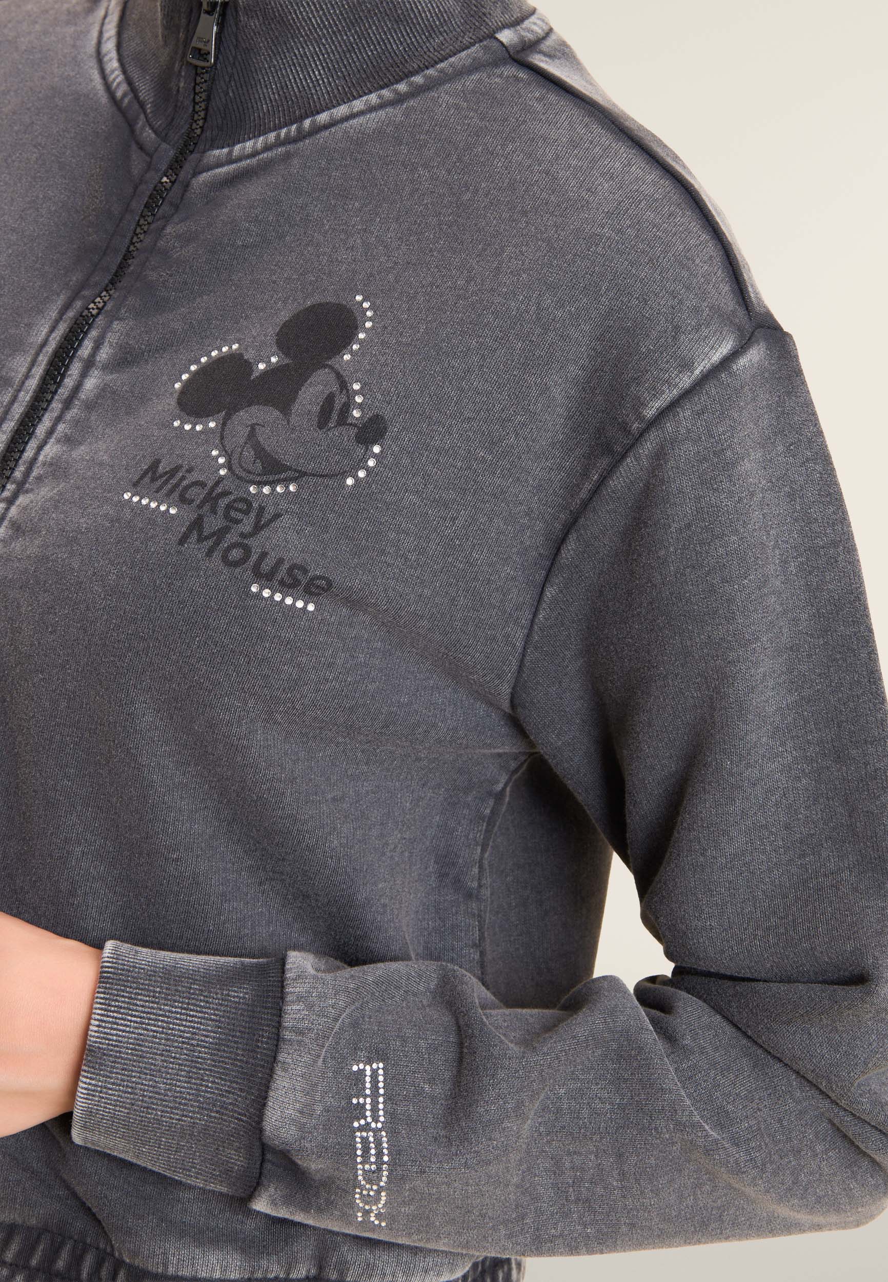 freddy-felpa-bomber-cropped-donna-zip-disney-mickey-mouse-strass image 4