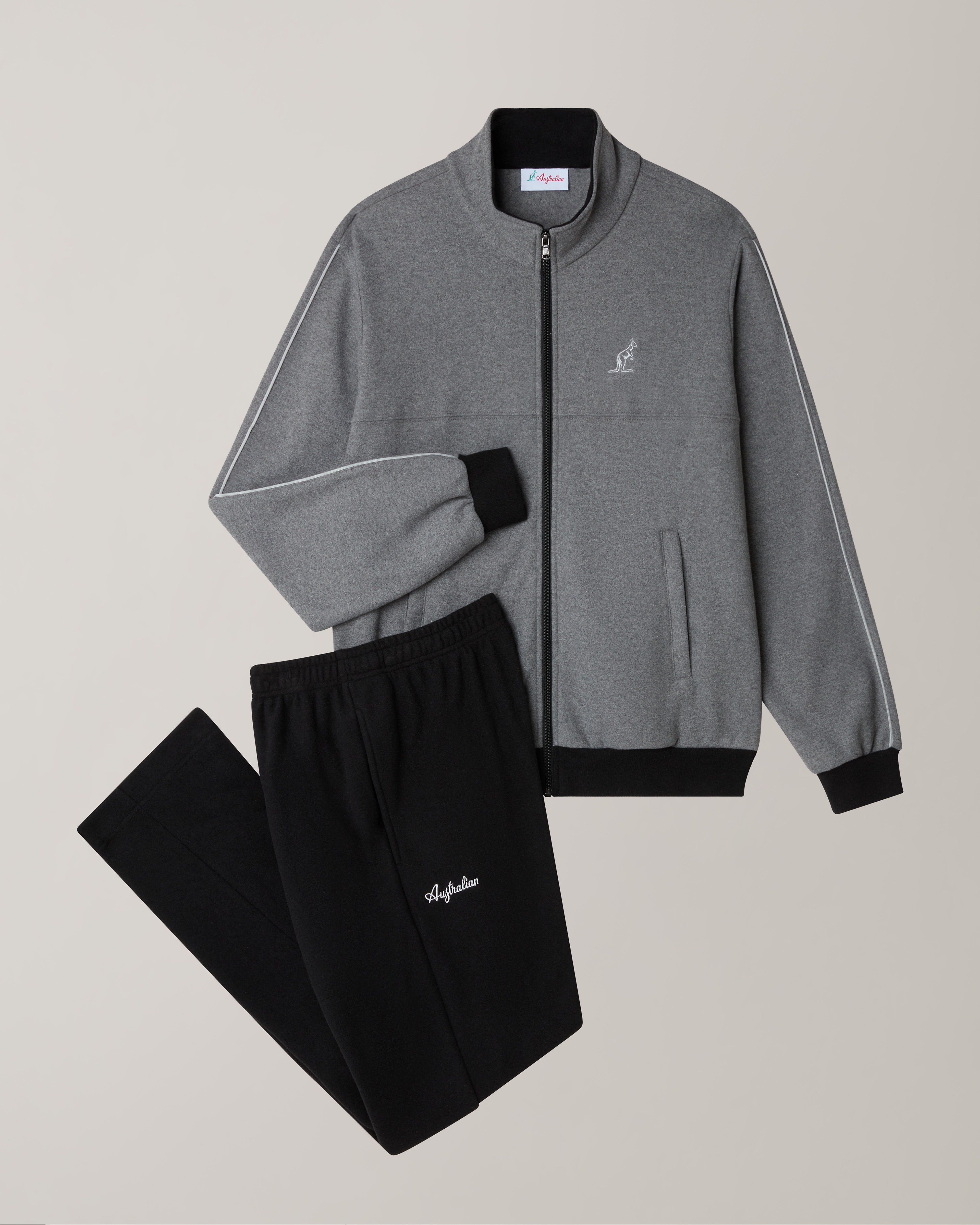 australian-classy-tracksuit-essential-tuta-softech-grigio-melange-scuro image 8