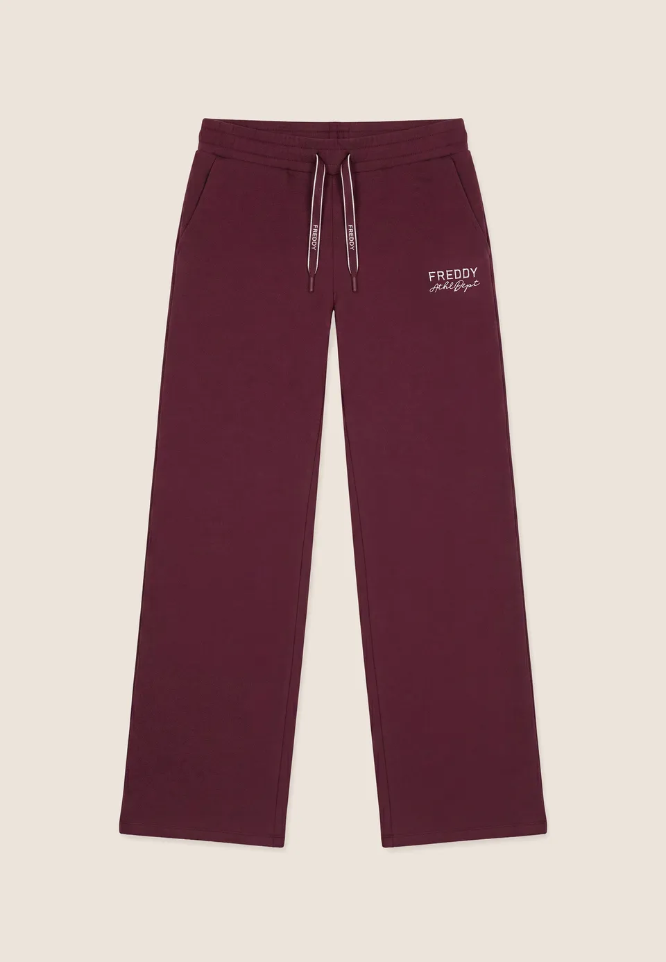 freddy-pantaloni-sportivi-donna-wide-leg-in-felpa-palazzo-full-length image 1