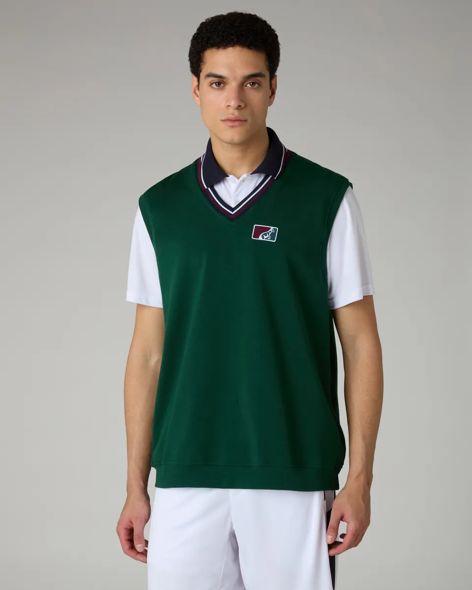 australian-classic-gilet-tennis-in-felpa-garzata image 1