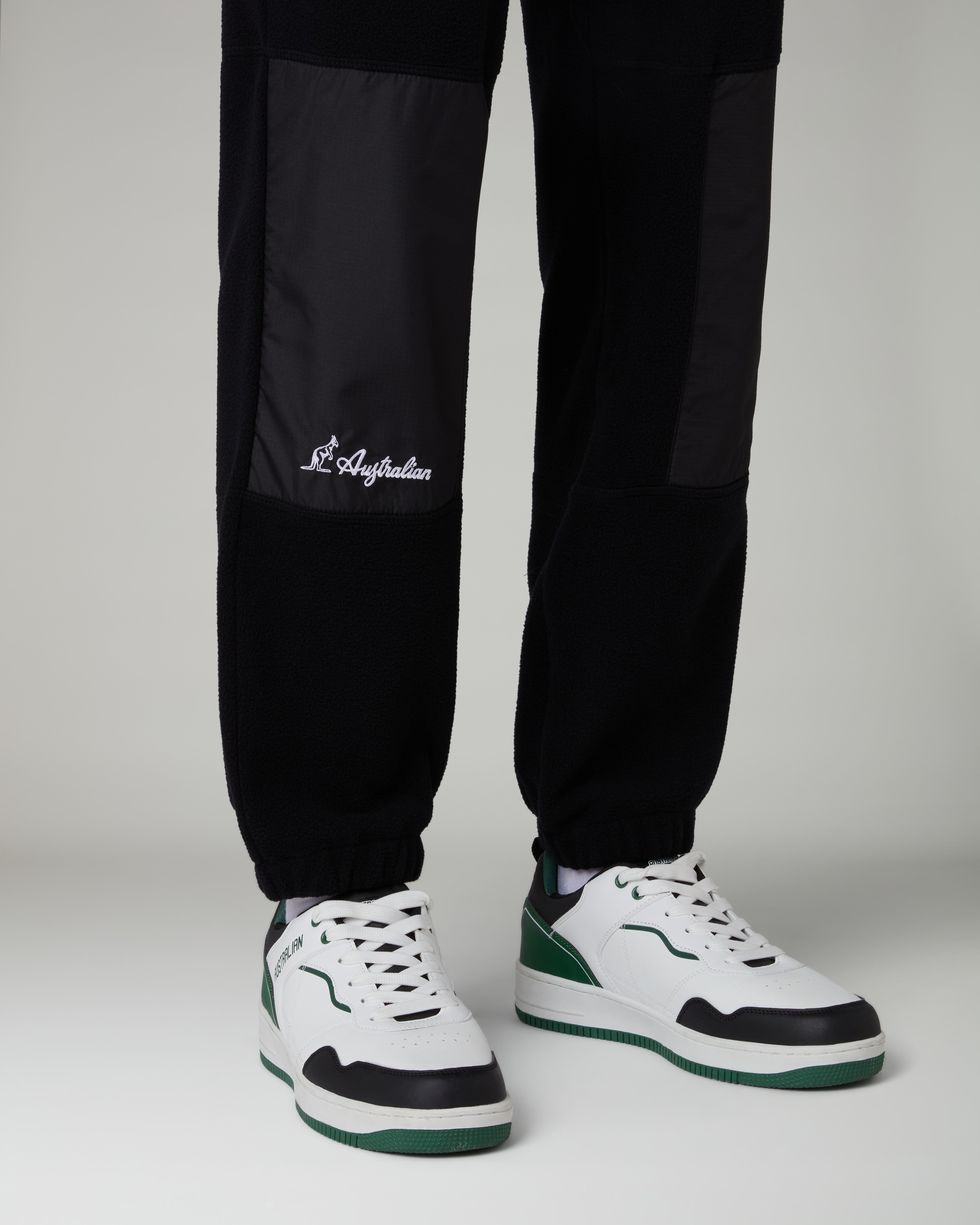 australian-color-block-track-pant-nero-pantalone-pile-sportswear image 7