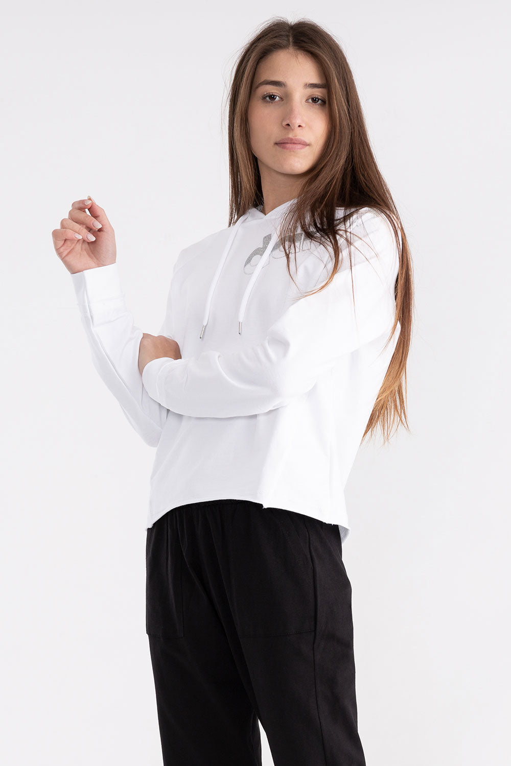 dimensione-danza-felpa-con-cappuccio-donna-con-logo-lurex image 7