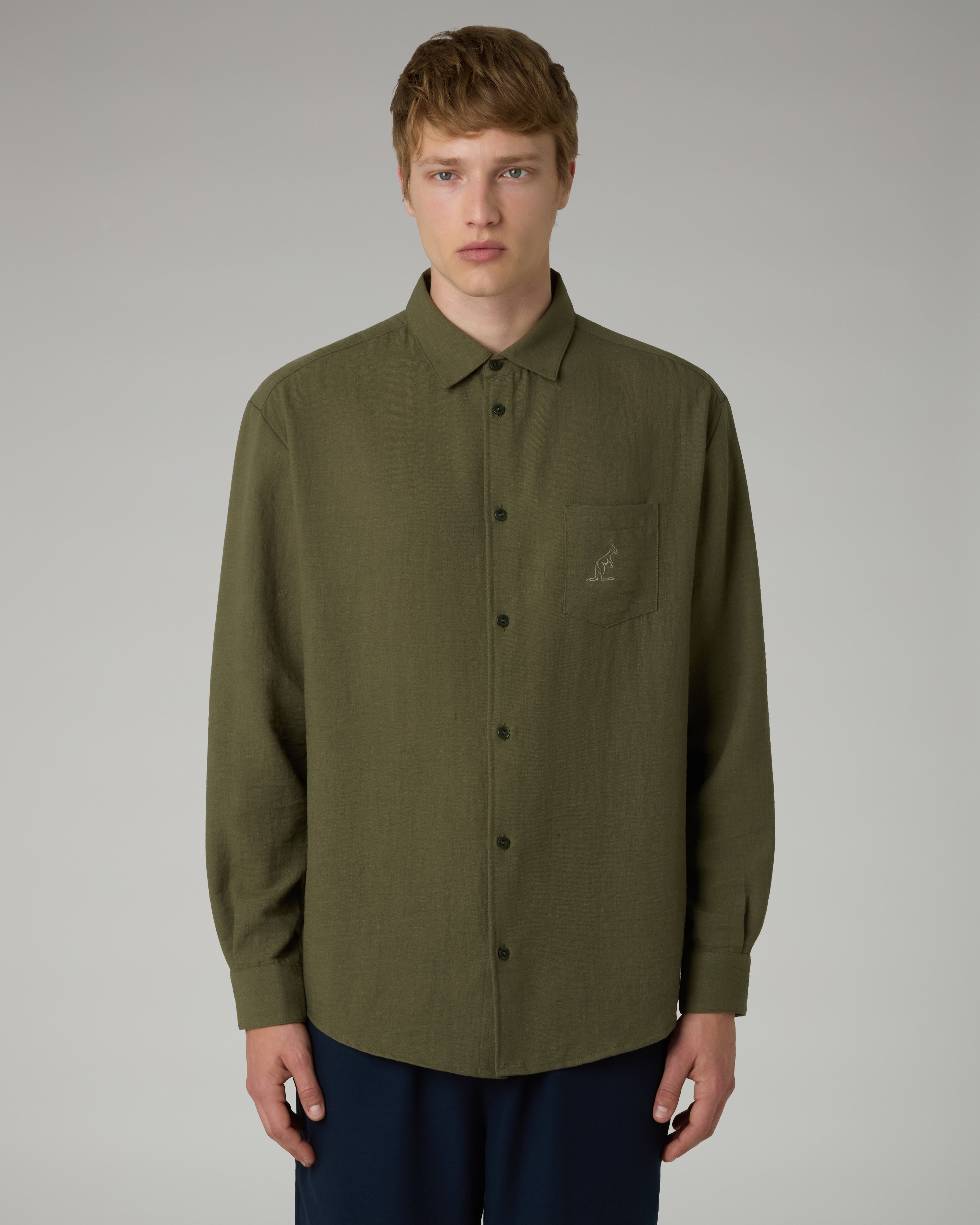 australian-doric-camicia-manica-lunga-canvas image 1