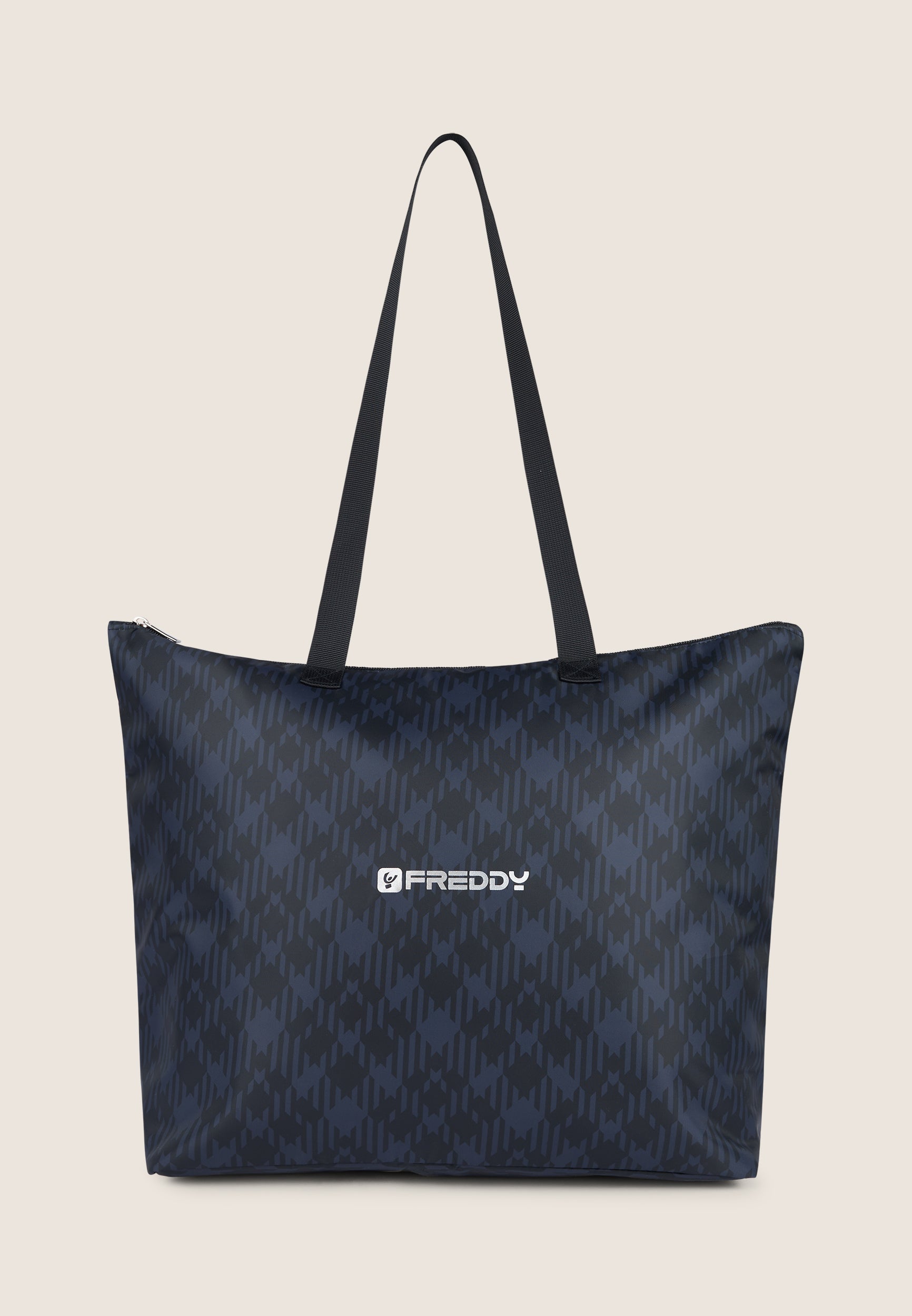 freddy-shopper-tartan-poliestere-con-zip-e-logo image 2