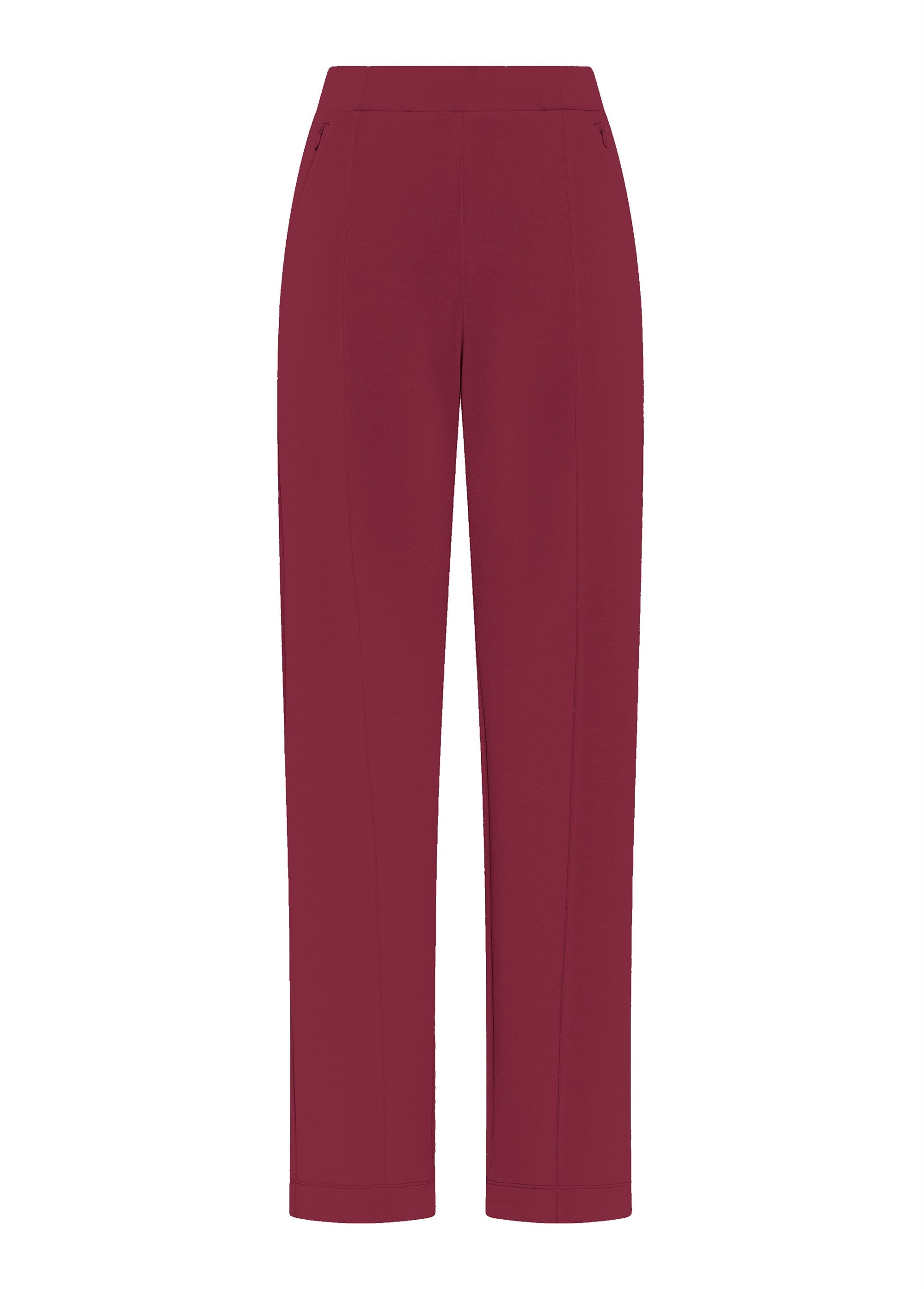 deha-pantaloni-dritti-in-modal-rosso image 1