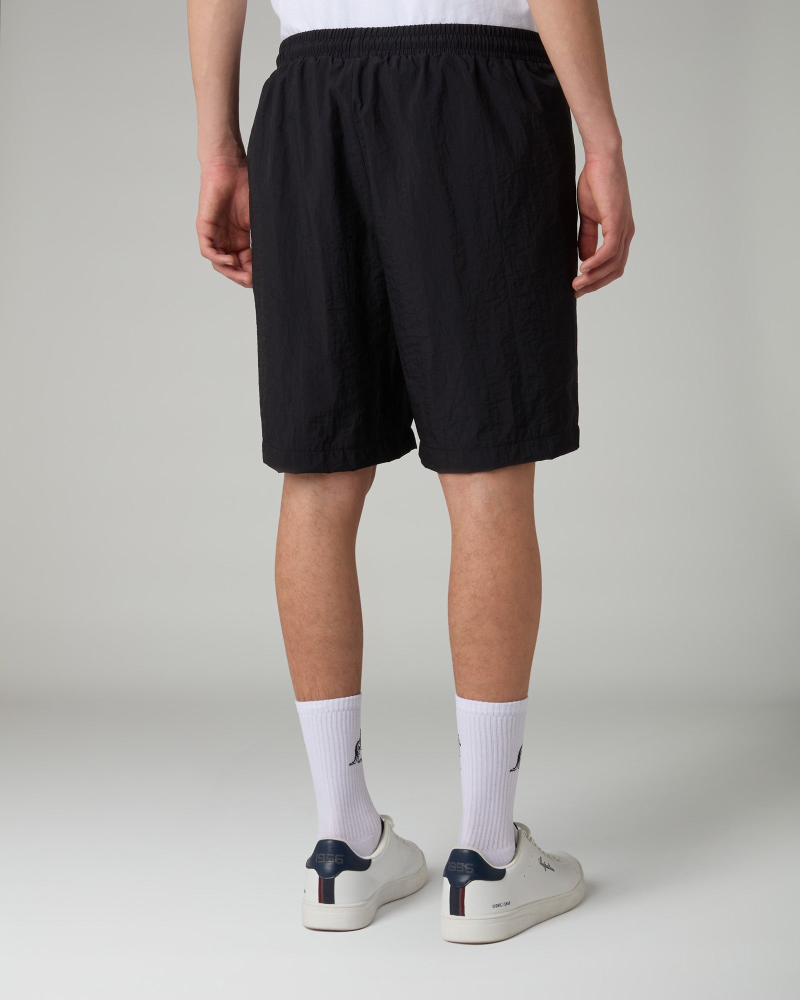 australian-embroidery-logo-short-pantaloncino-nero-retr image 3