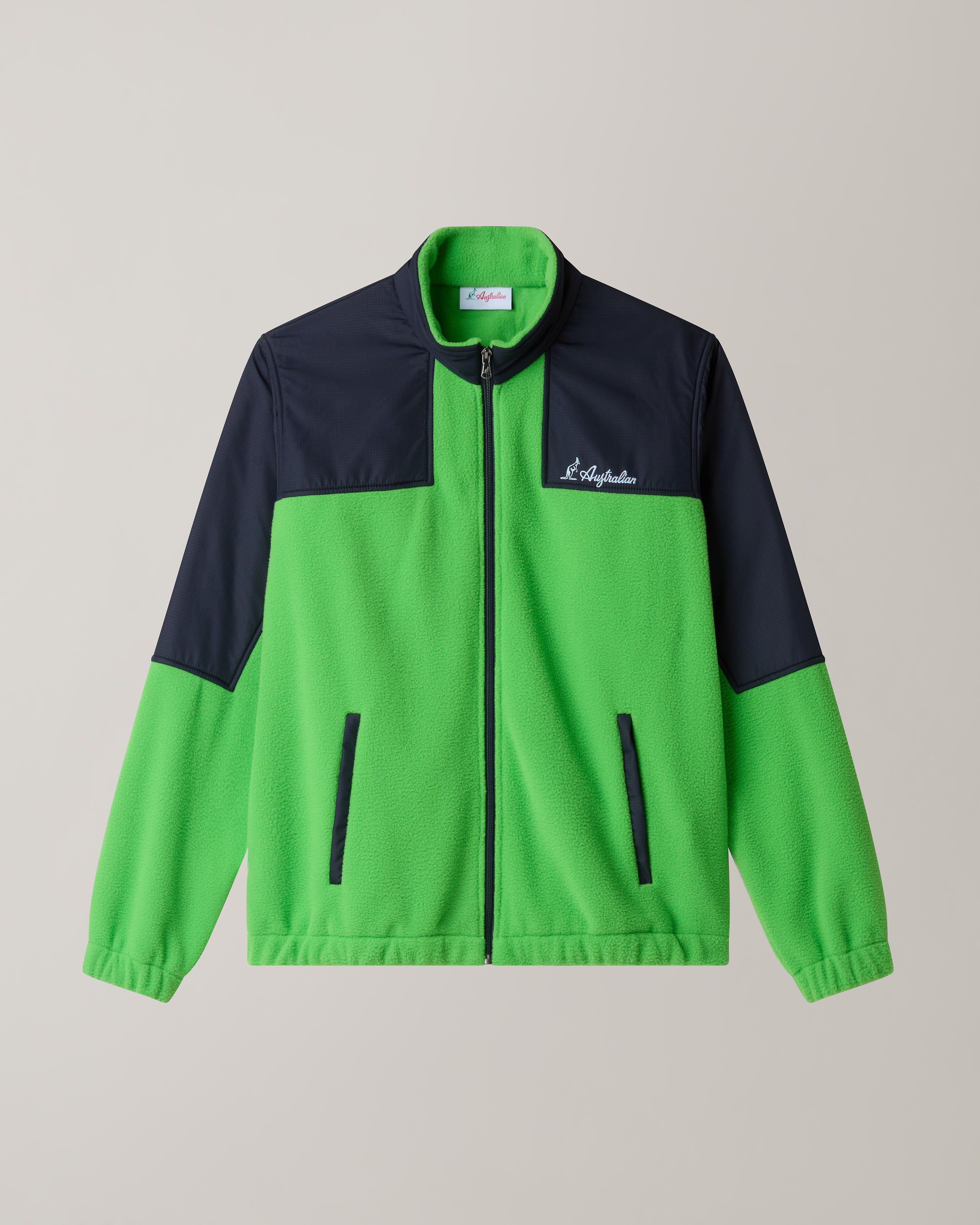 australian-color-block-track-jacket-giacca-in-pile-full-zip-made-in-italy image 6