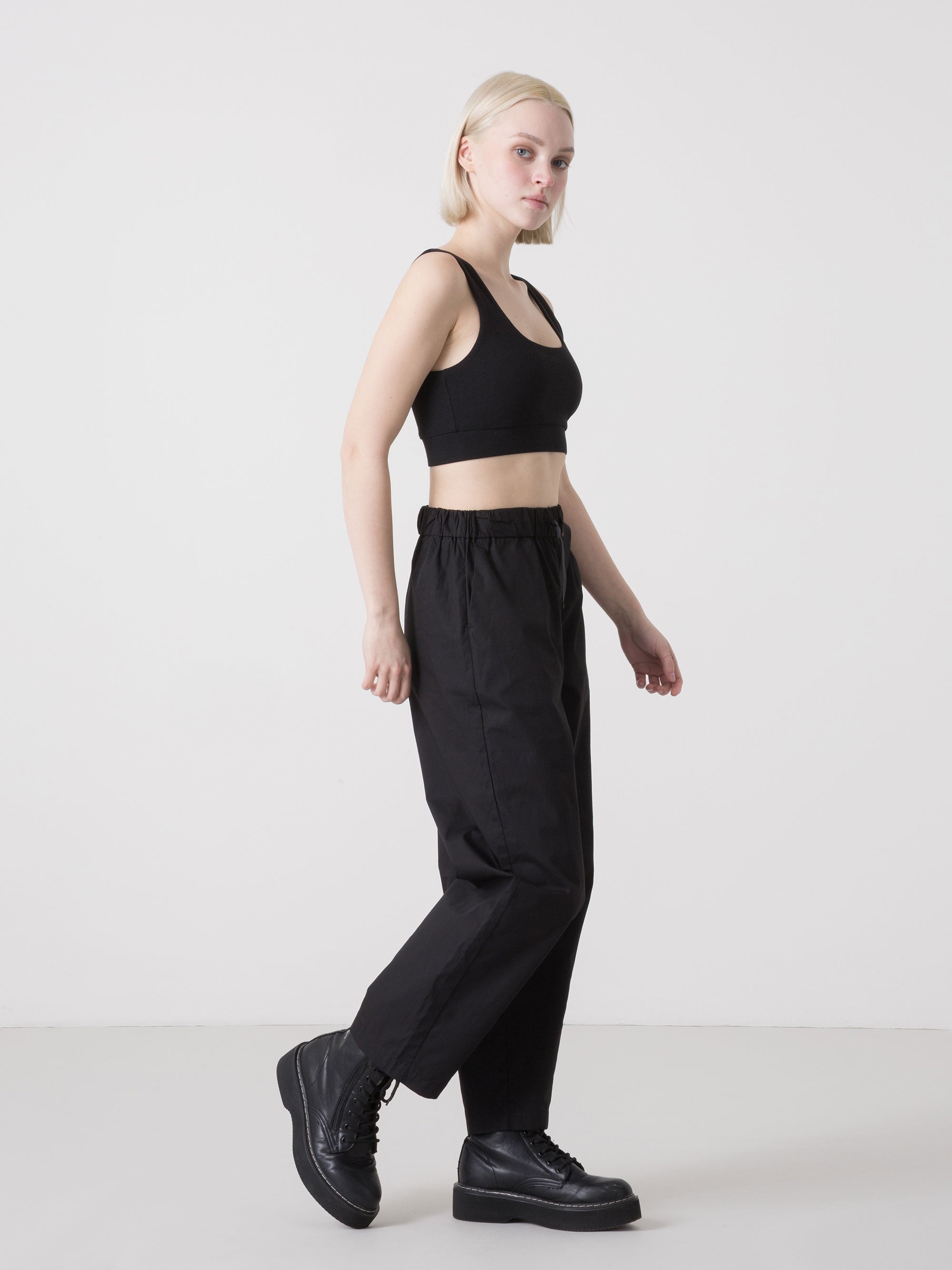 dimensione-danza-city-pantalone-donna-in-popeline-modello-barrel-con-coulisse image 7
