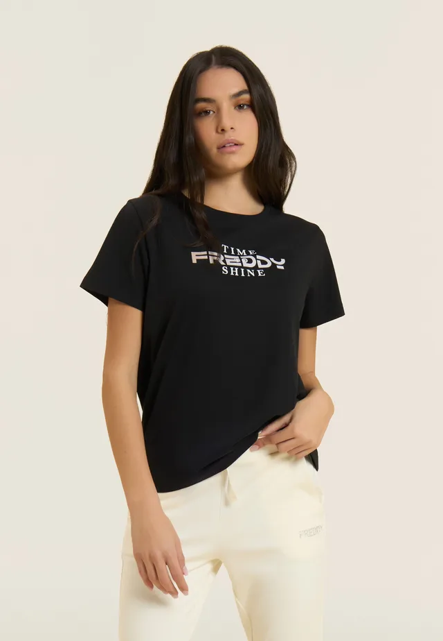 freddy-t-shirt-comfort-fit-logo-freddy-time-shine image 1