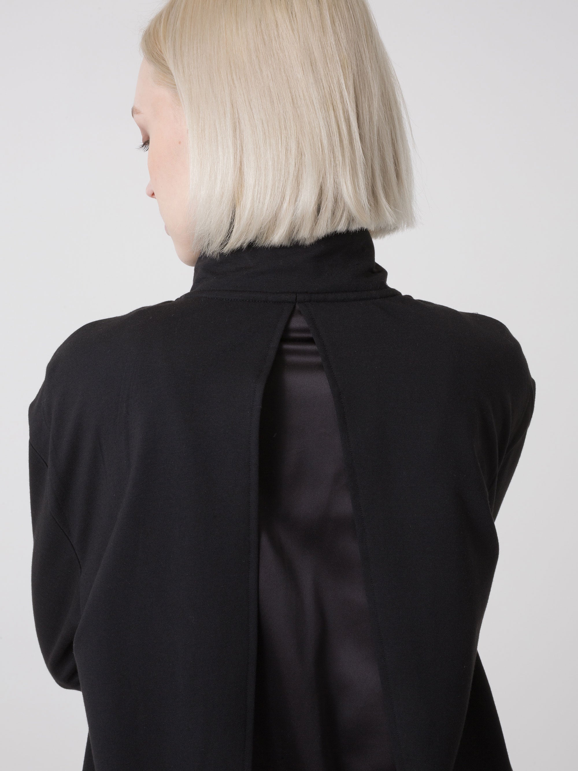 dimensione-danza-felpa-donna-full-zip-over-fit-in-modal-con-collo-alto image 4