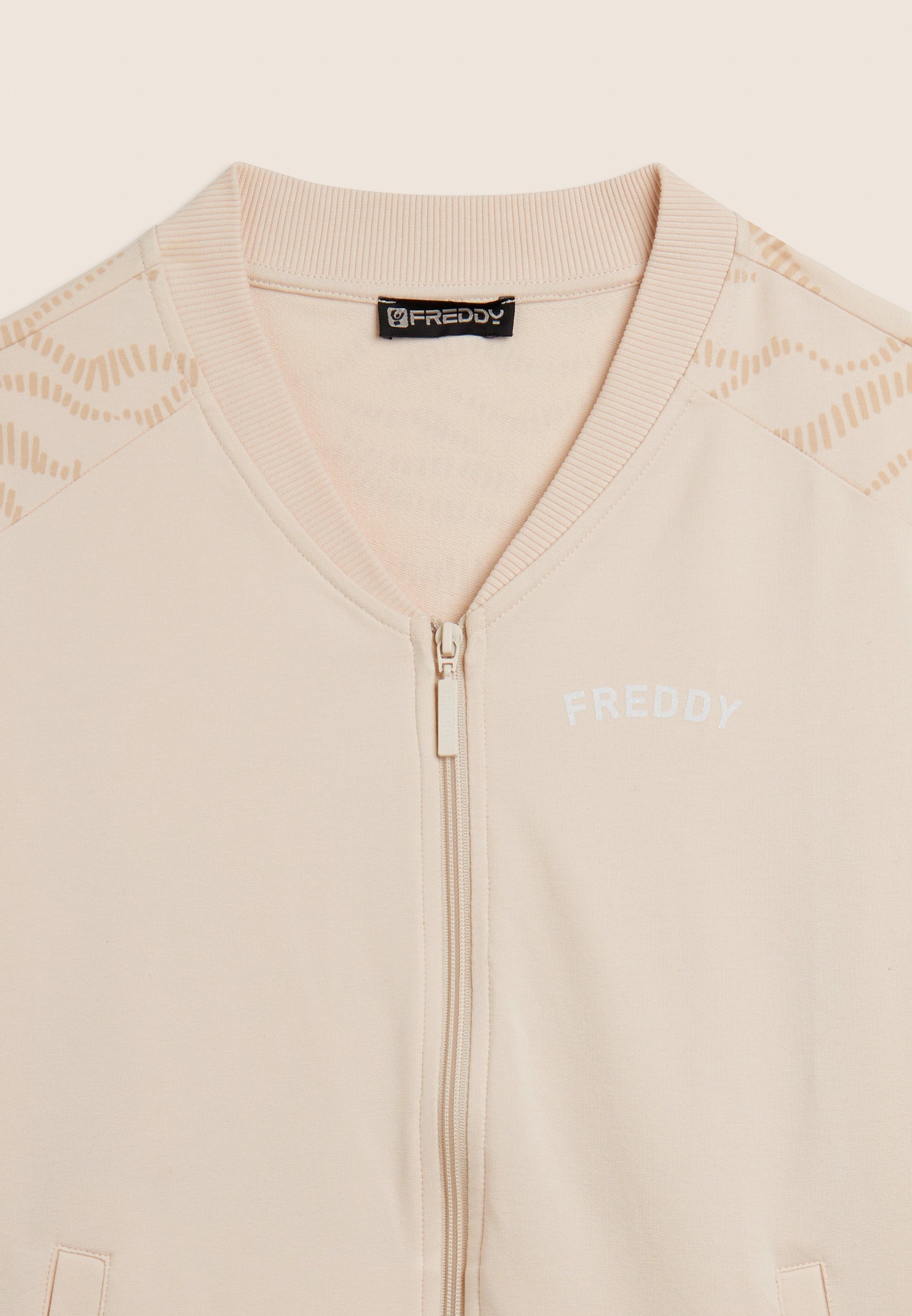 freddy-felpa-zip-con-collo-bomber-e-motivo-grafico image 7