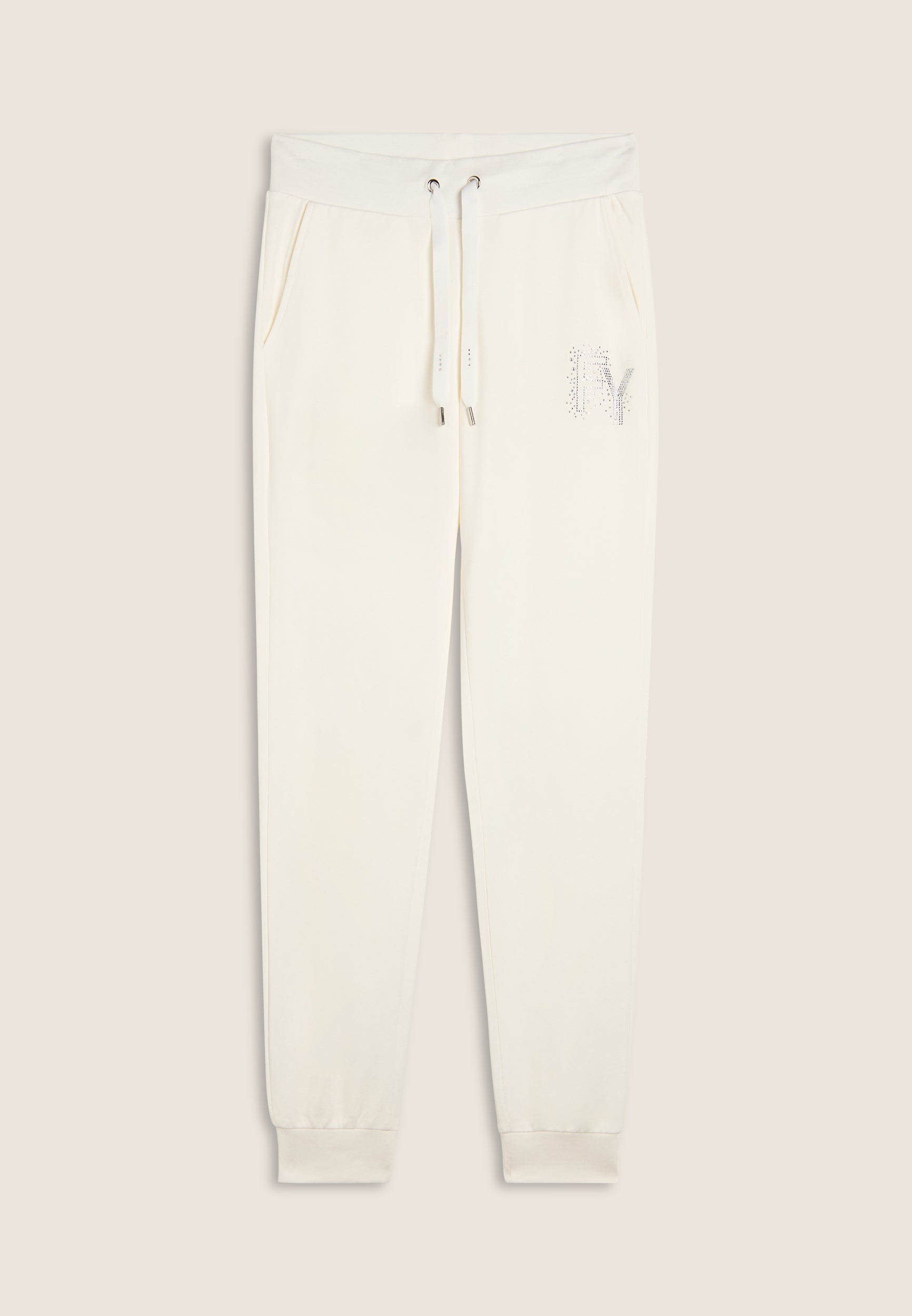 freddy-pantaloni-sportivi-con-polsini-in-costina-e-strass-fy image 1
