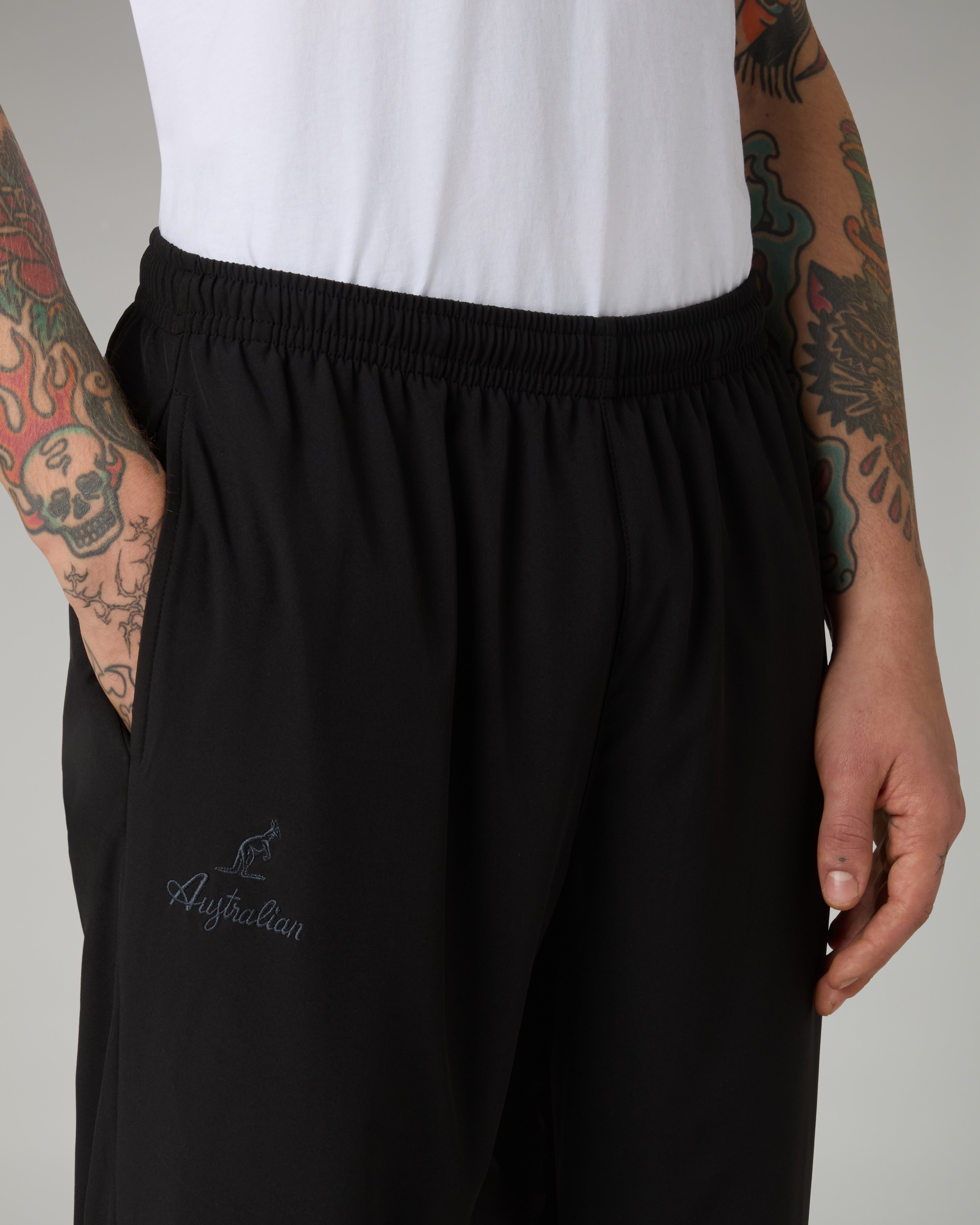 australian-classy-track-pant-nero-pantalone-slam-bi-elastico image 4