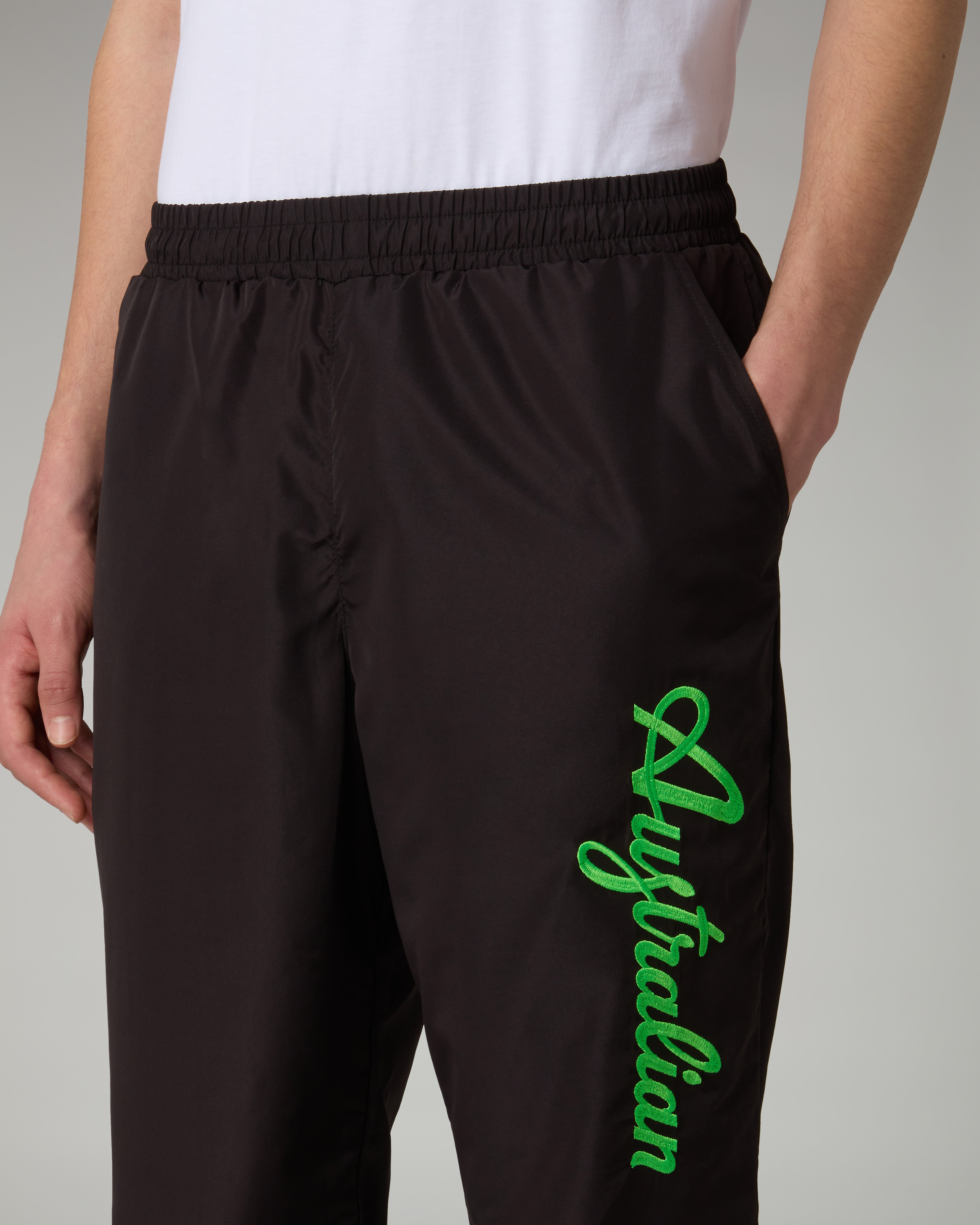 australian-logo-smash-pantalone-sportivo-nero-foderato image 4