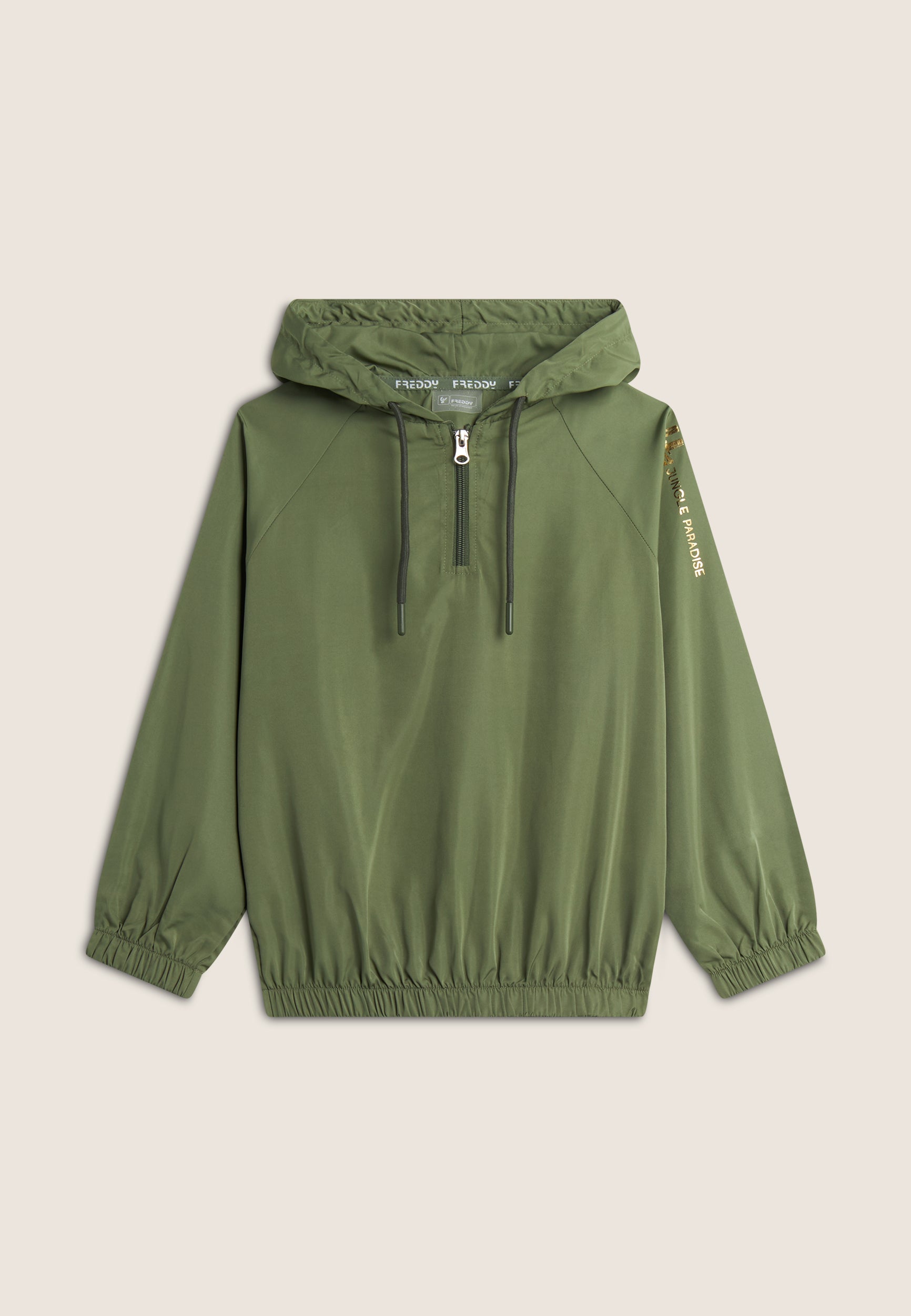 freddy-giacca-soft-shell-bambina-cappuccio-mezza-zip-giacca-antivento-ragazza image 1
