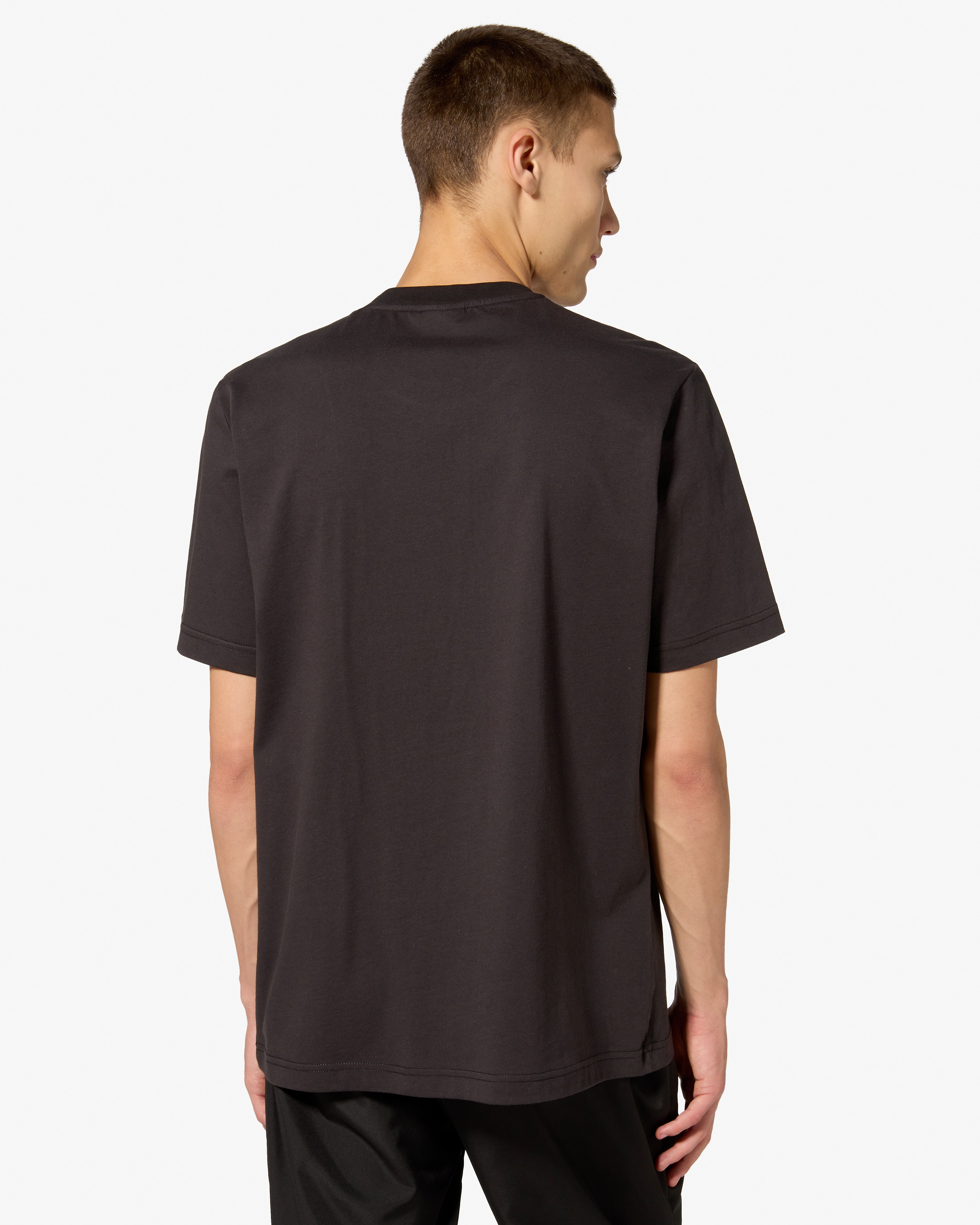 australian-cage-cotton-t-shirt-nera-t-shirt-stampa-petto-made-in-italy image 3