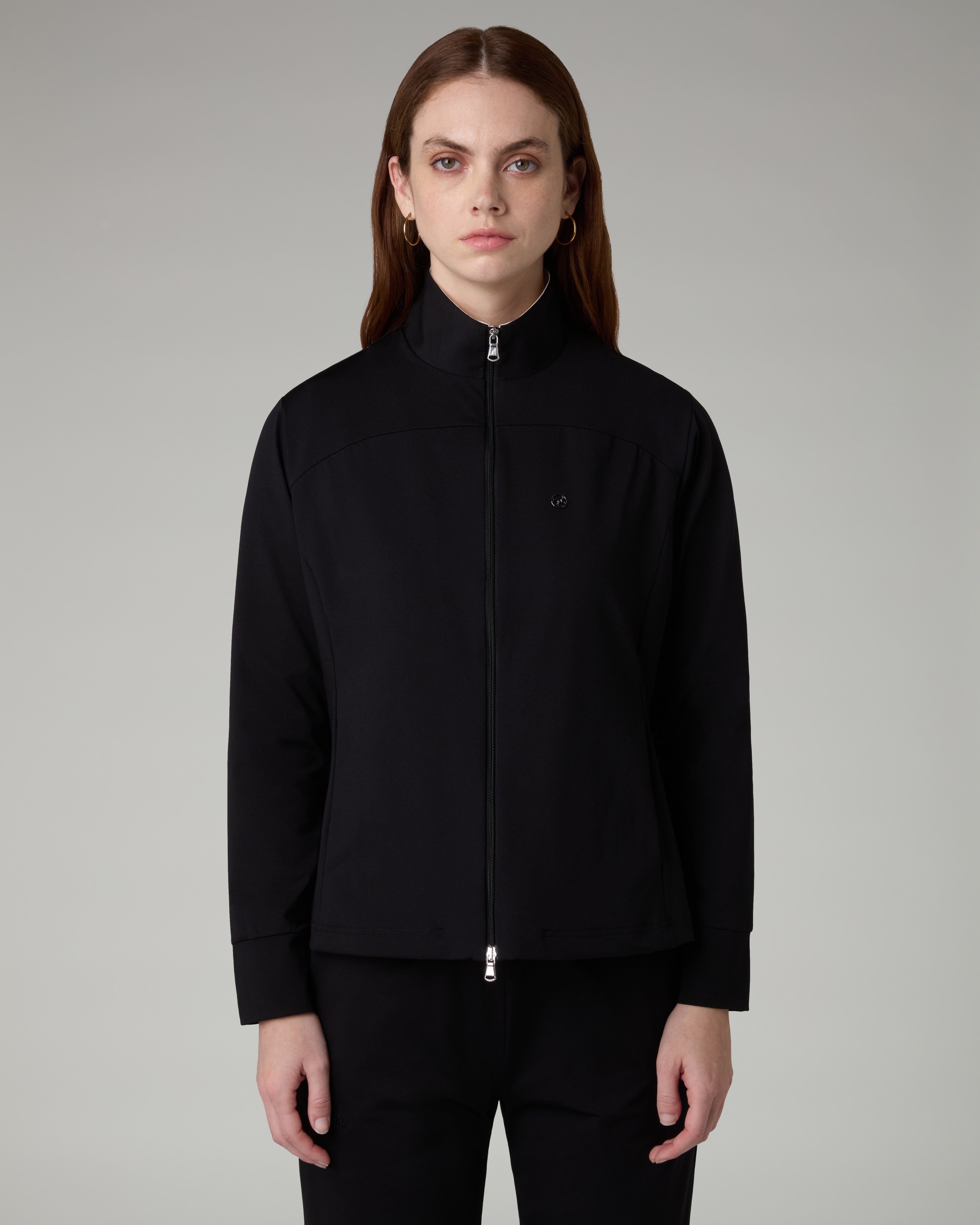 australian-grace-tracksuit-light-touch-nero-tuta-donna-full-zip-made-in-italy image 3